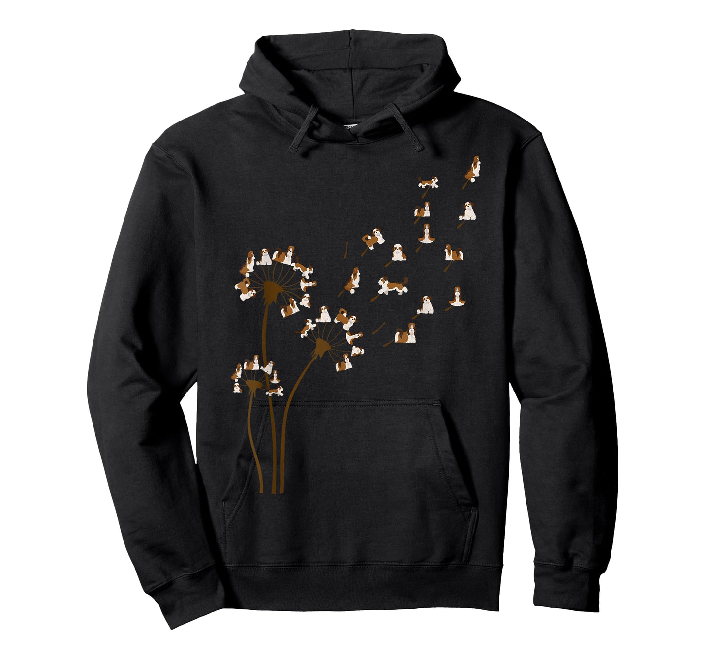 Cute Shih Tzu Flower Fly Dandelion Funny Dog Lover Dog Dad T-Shirt