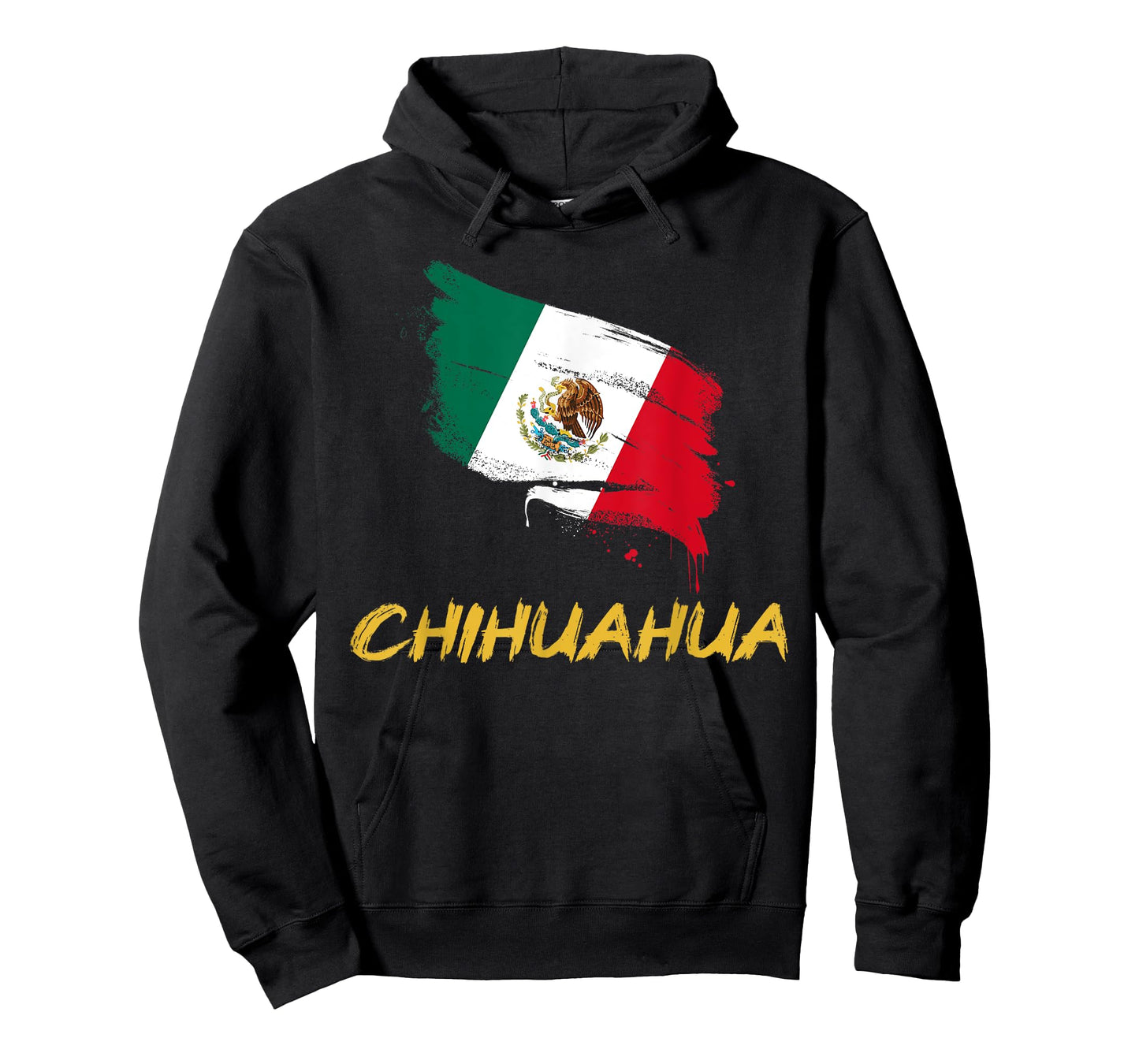 Chihuahua Mexico MX Mexican Heritage Flag Paint Stroke T-Shirt