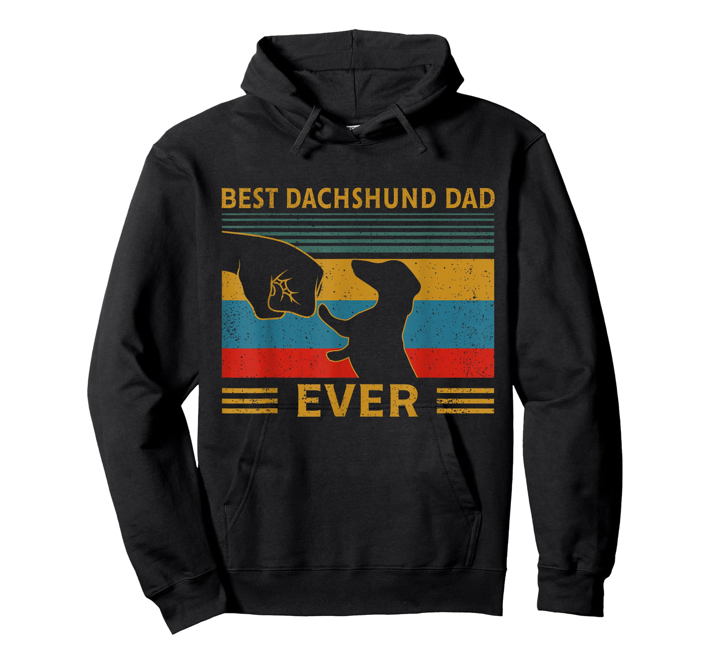 Best Dachshund Dad Ever Funny Weiner Dog Men Gifts T-Shirt