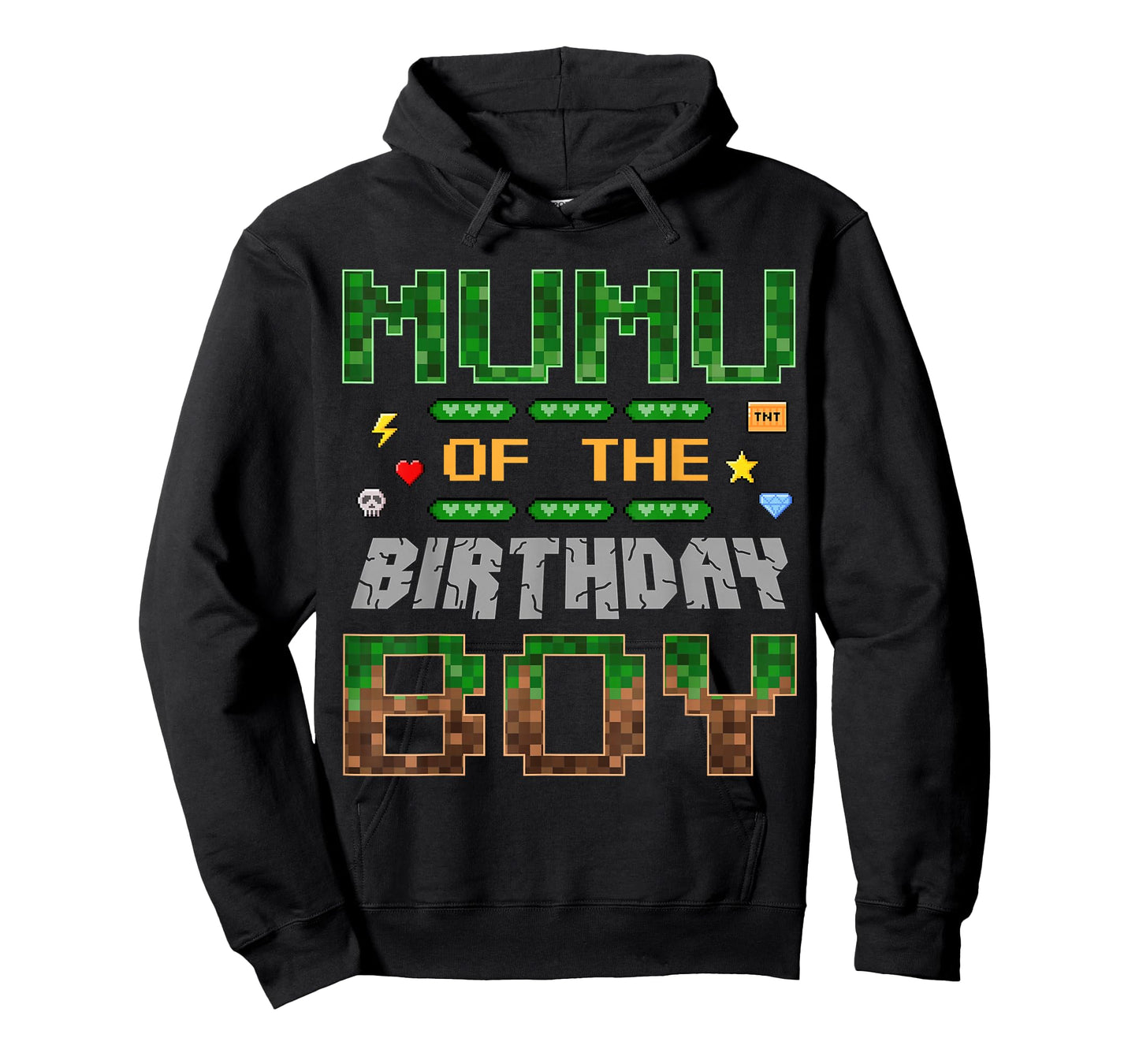 MuMu of The Birthday Boy Pixel Gamer Family Love T-Shirt
