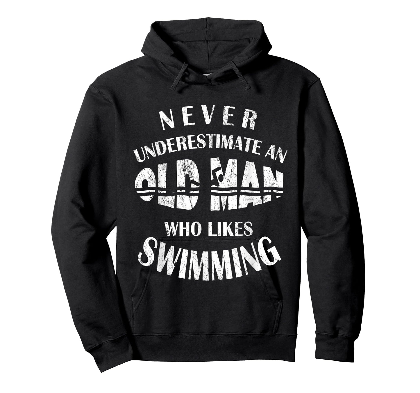 Never Underestimate An Old Man Who Likes Swimming Swimmer T-Shirt