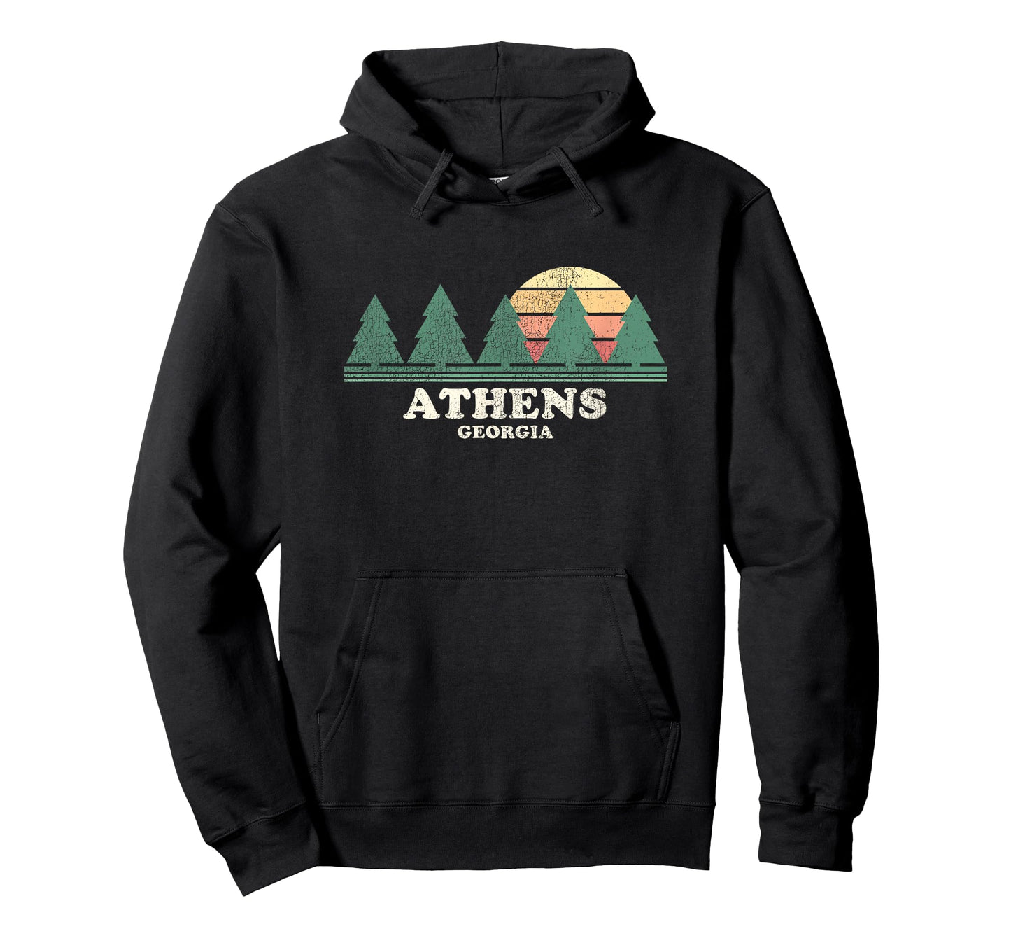 Athens GA Vintage Throwback Tee Retro 70s Design T-Shirt