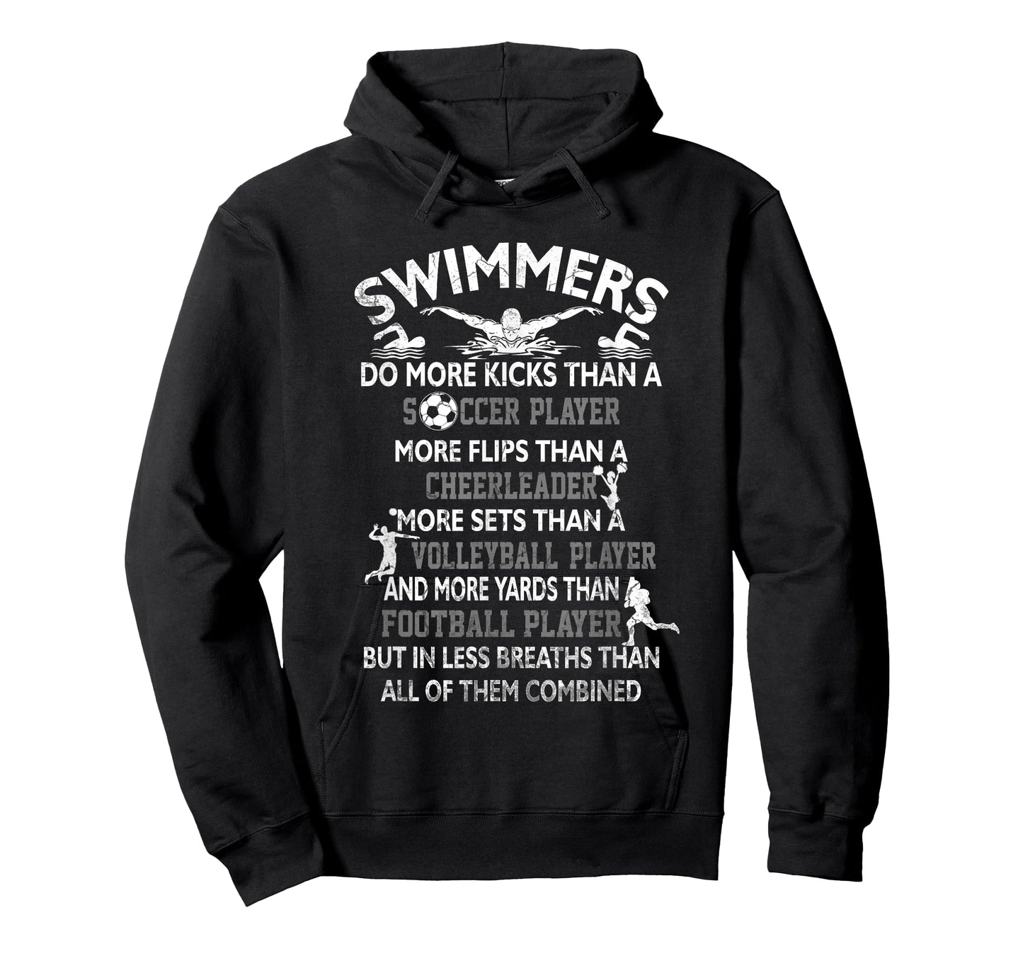 Swimmers Do More Kicks Than A Soccer Player More Flips Fun T-Shirt