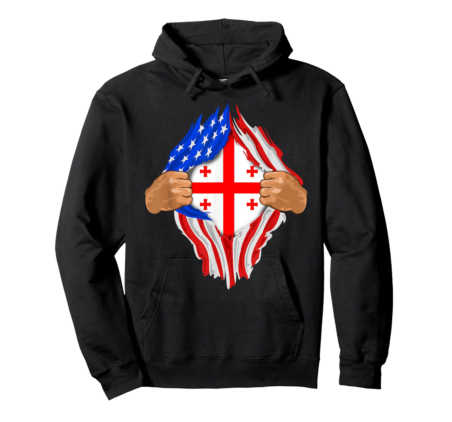 Georgian Blood Inside Me T-Shirt | Georgia Flag Gift T-Shirt