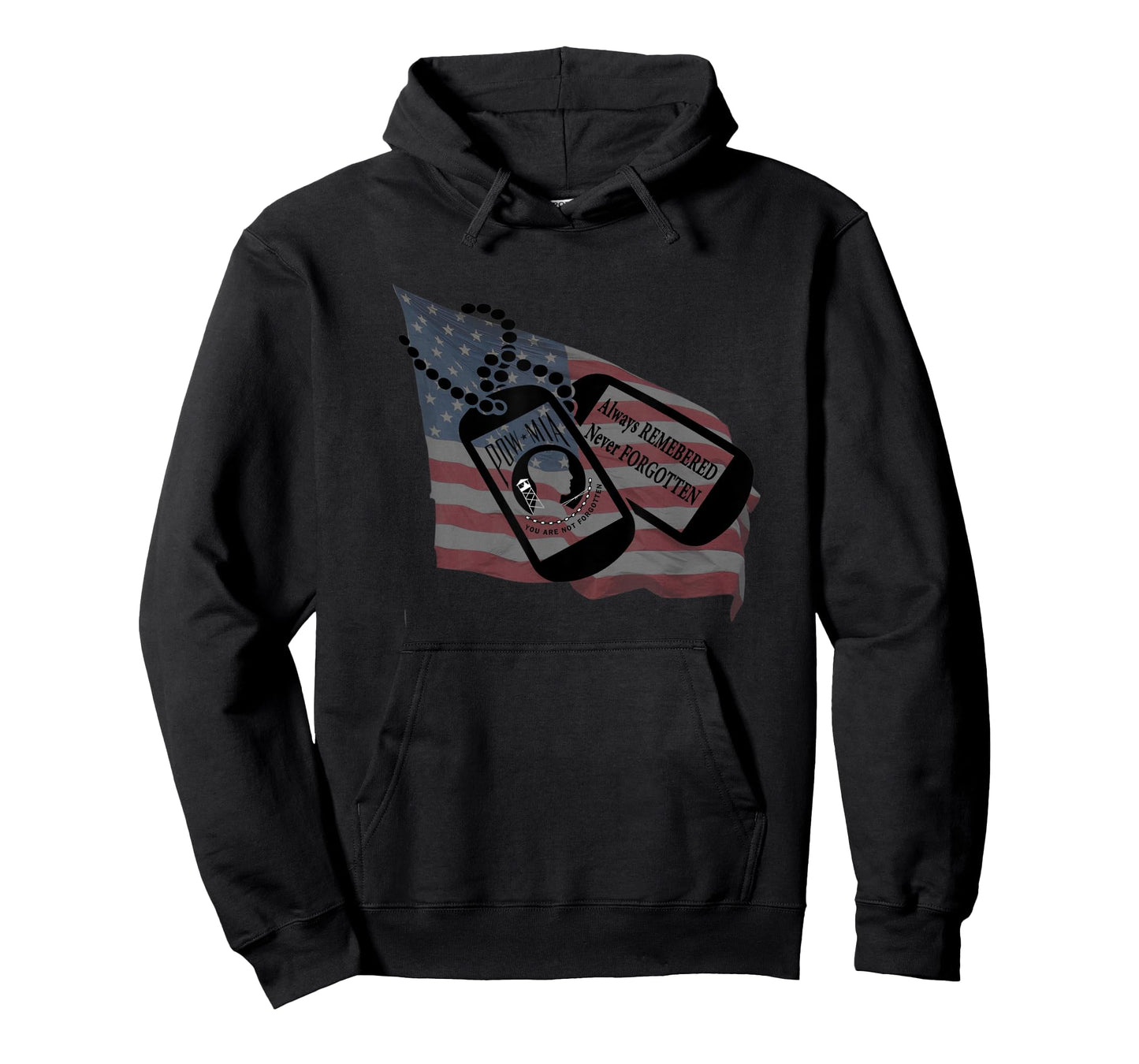 Always Remember Never Forgotten Pow Mia T-Shirt