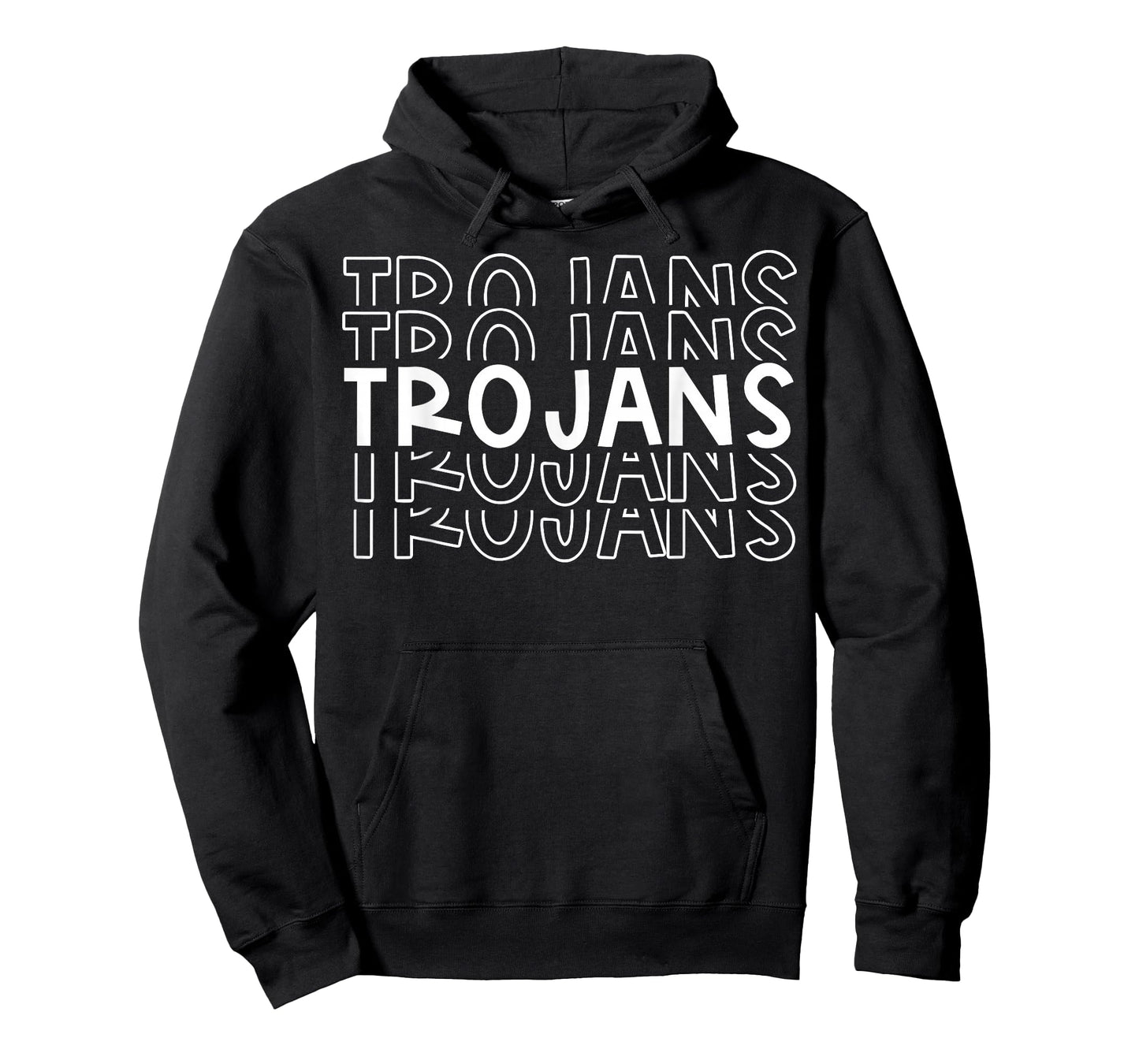 Trojans School Sports Team Mascot Town Go College Athlete T-Shirt