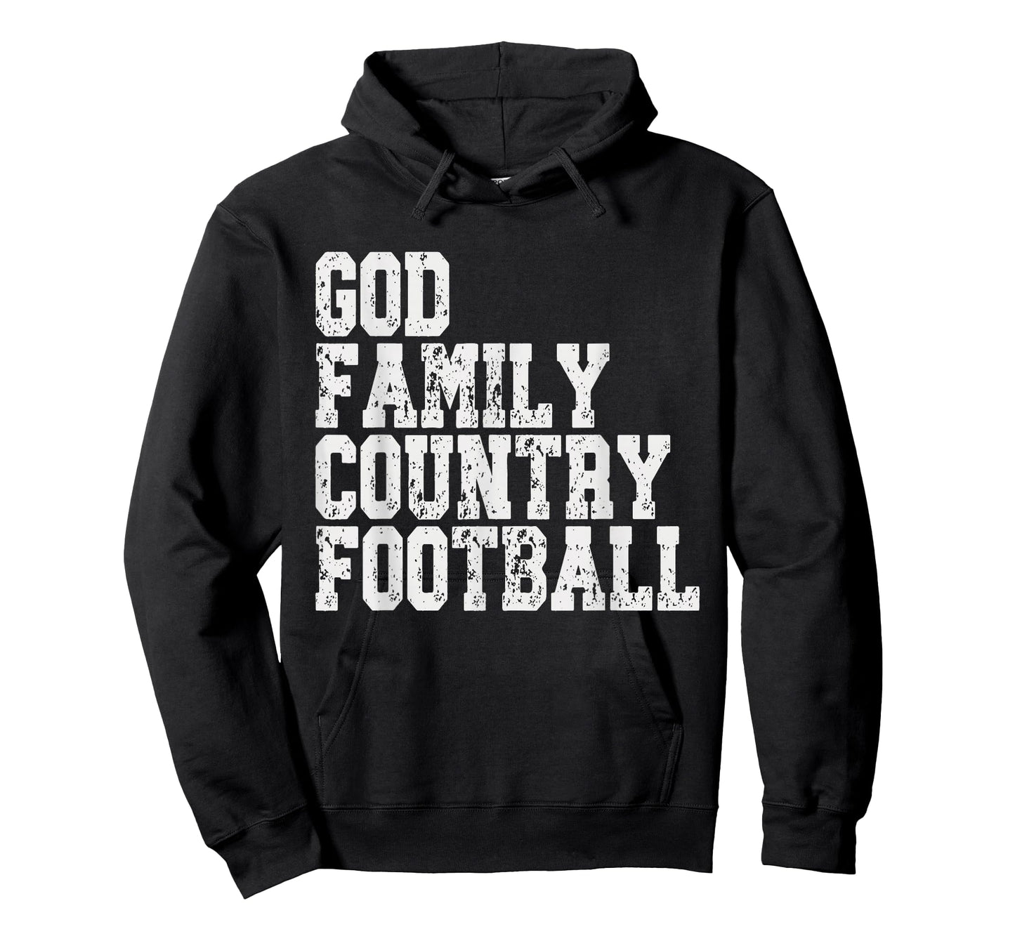 Vintage God Family Country Football for Men, Women, & Kids T-Shirt