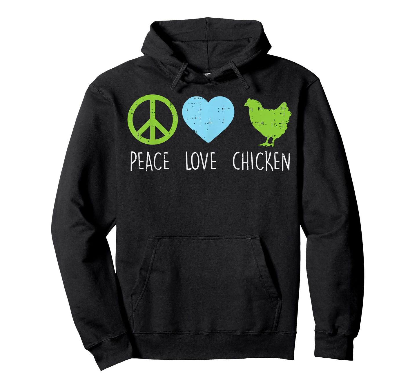 Peace Love Chicken Hippie Farming Farm Animal Farmer Gift T-Shirt