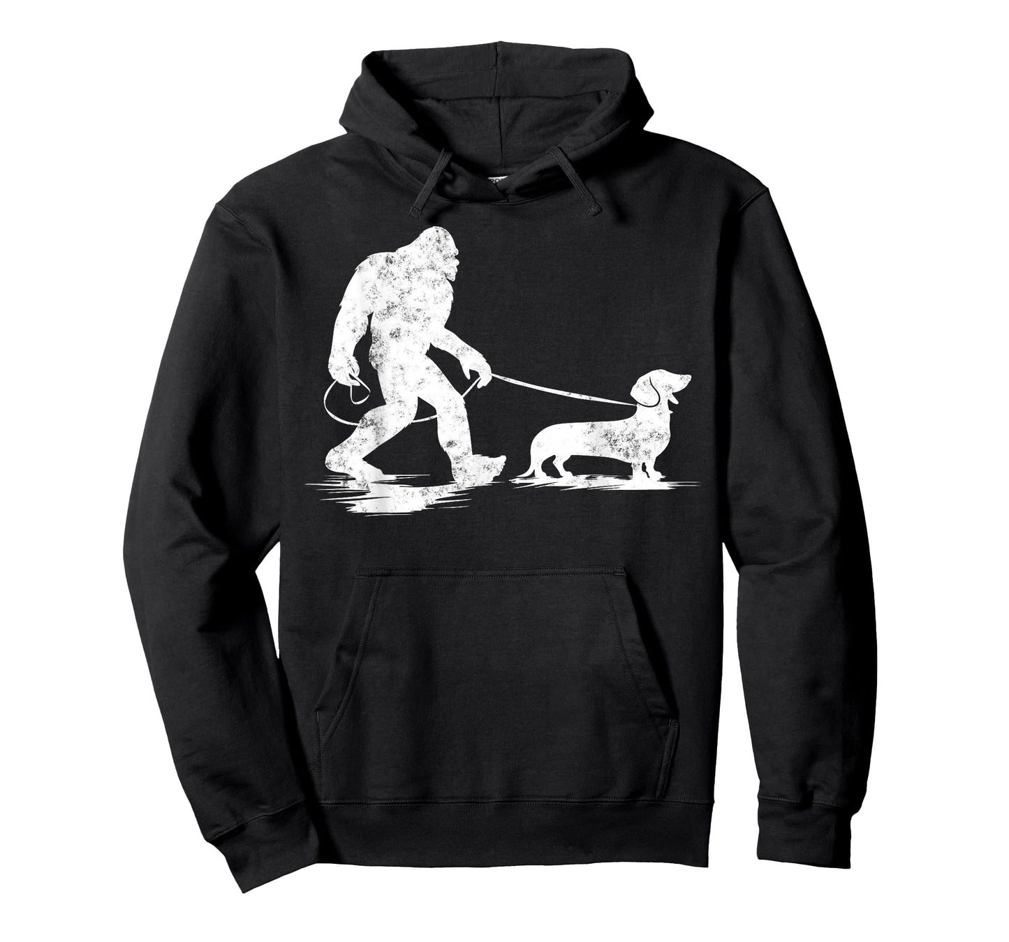 Bigfoot Walking Dachshund Tee Funny Wiener Dog Dad Gifts T-Shirt