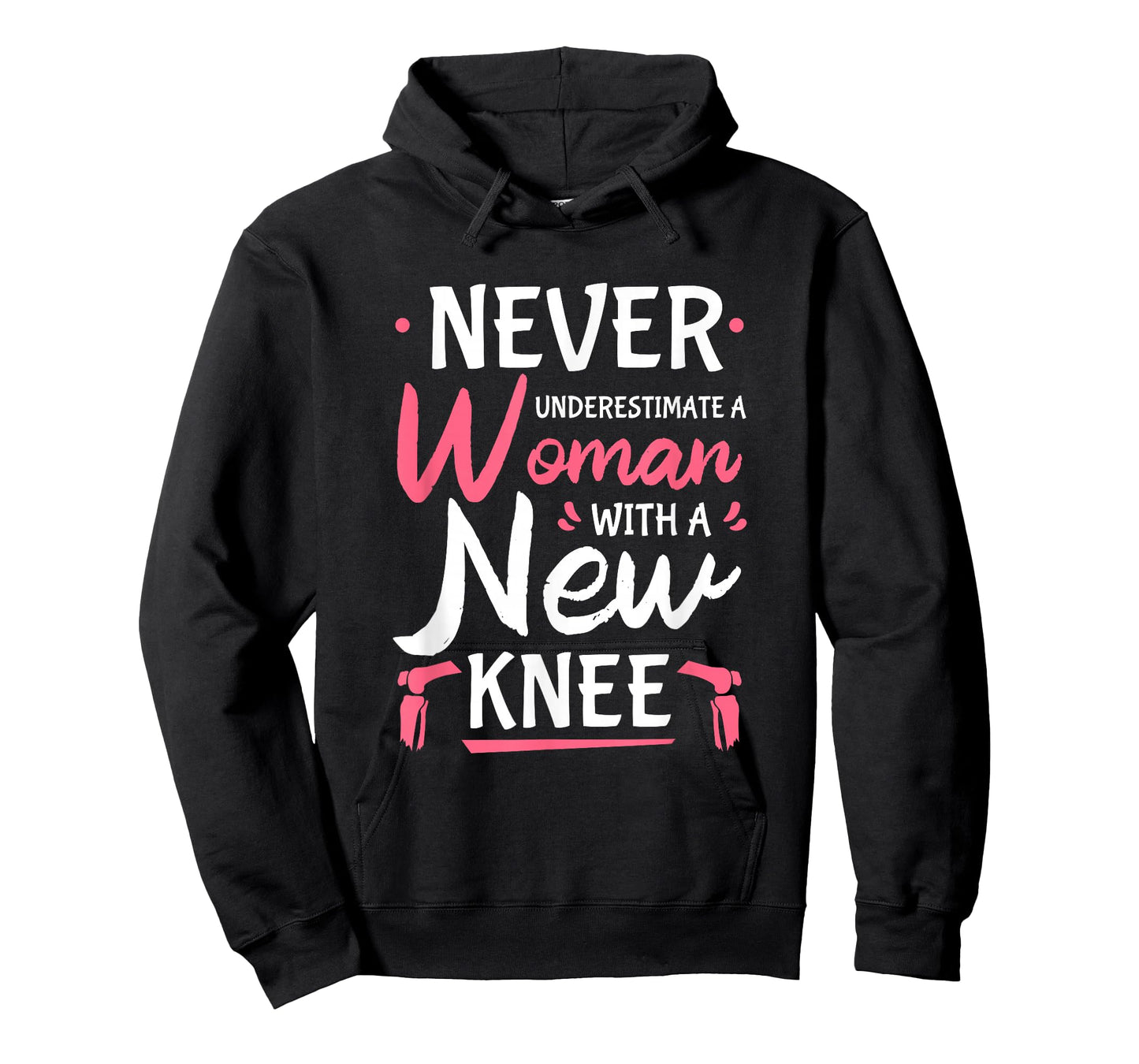 Never Underestimate A Women New Knee Replacement Surgery T-Shirt Small