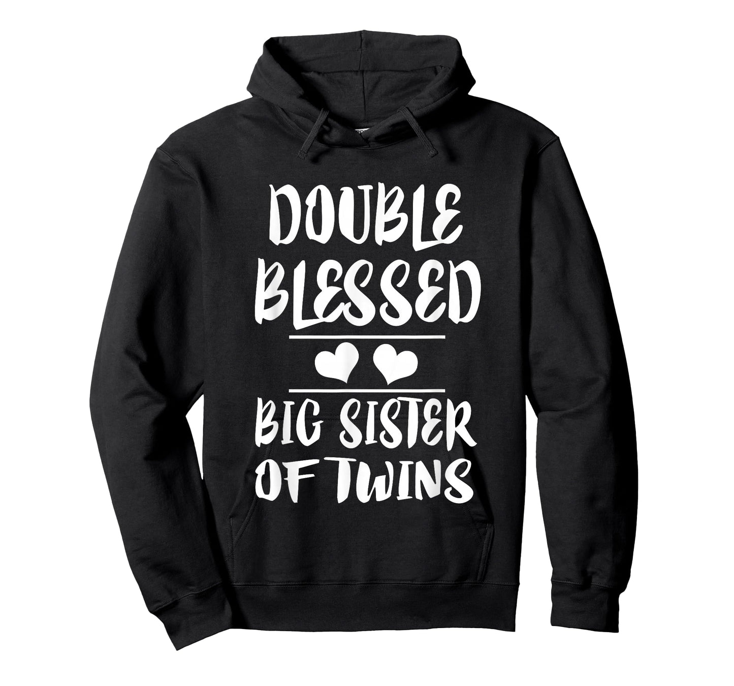 Double Blessed Big Sister Of Twins Gift T-Shirt