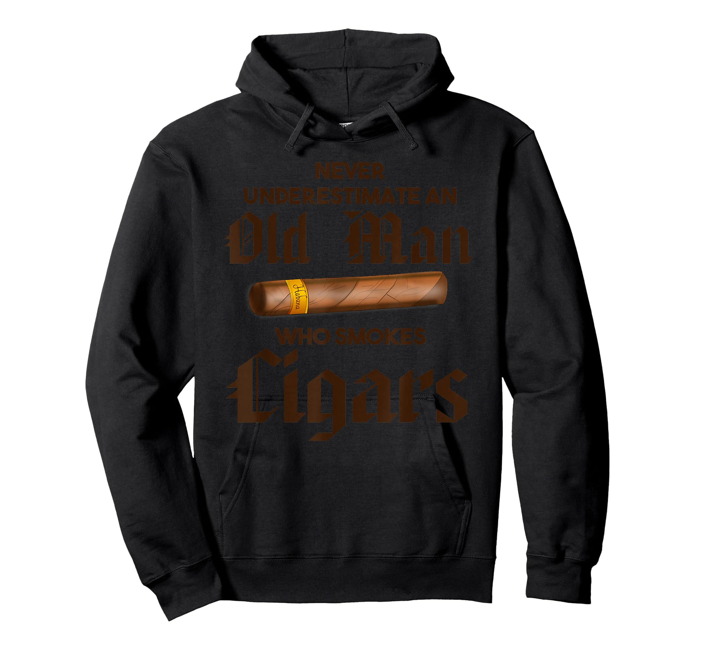 Never Underestimate Old Man Who Smokes Cigar T-Shirt