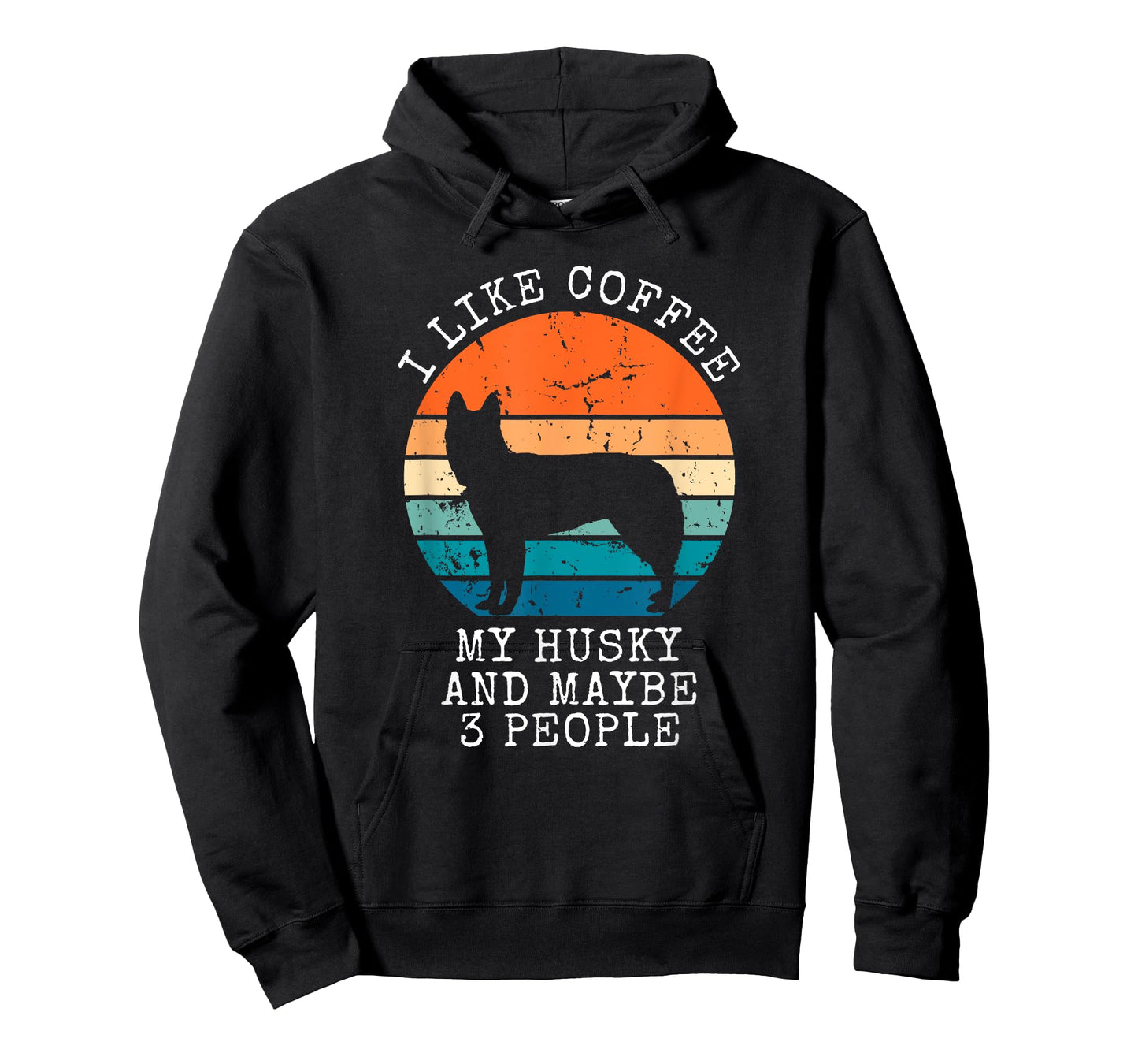 I Like Coffee My Husky And Maybe 3 People Siberian Husky T-Shirt