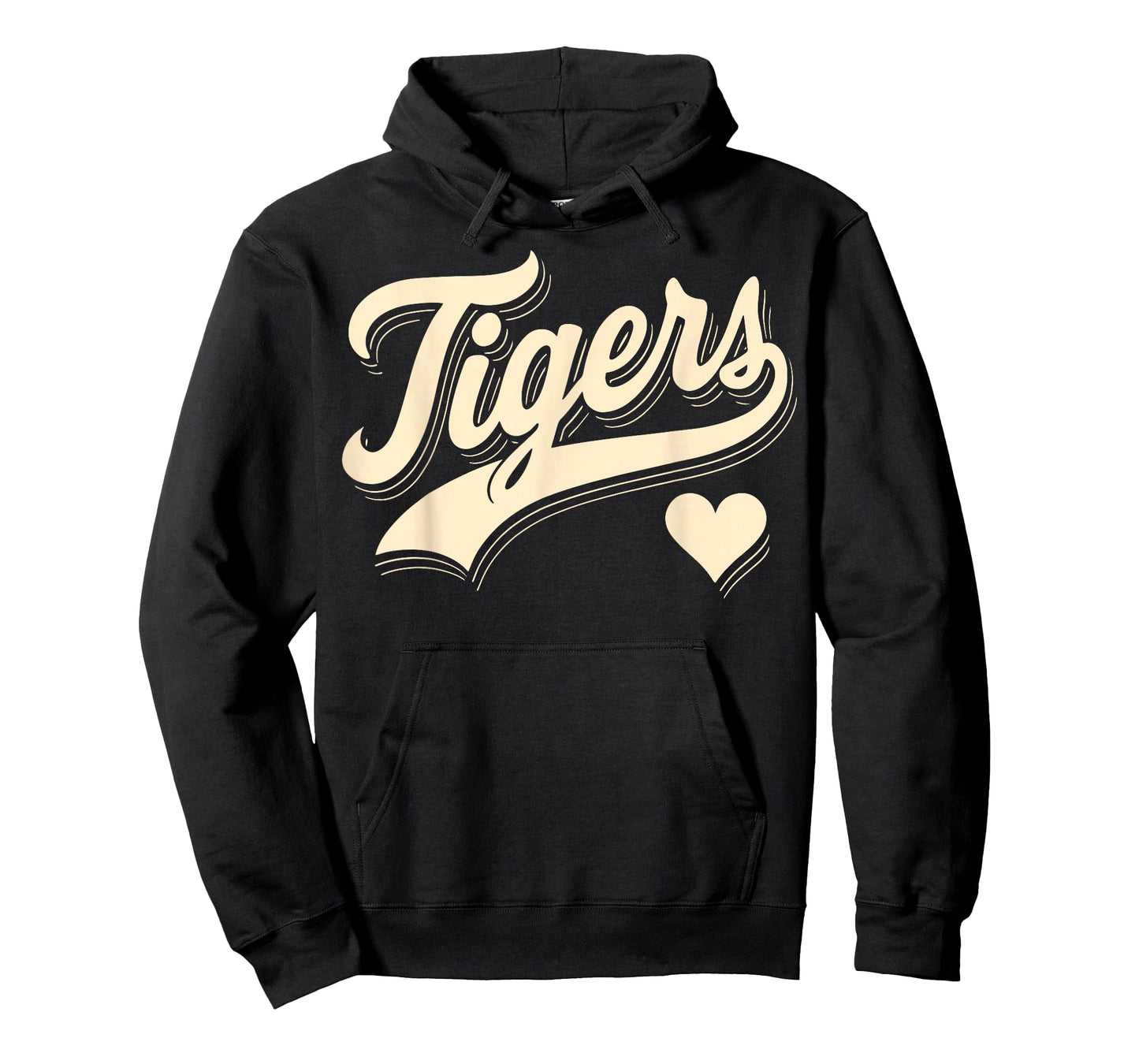 Vintage Tigers Name Heart Gift for Men Women Kid Boy Girl T-Shirt