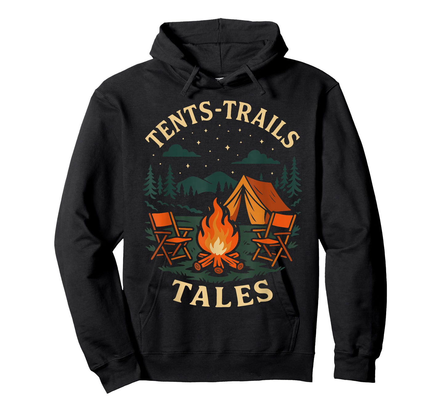 Tents Trails Tales Funny Camping Adventure T-Shirt