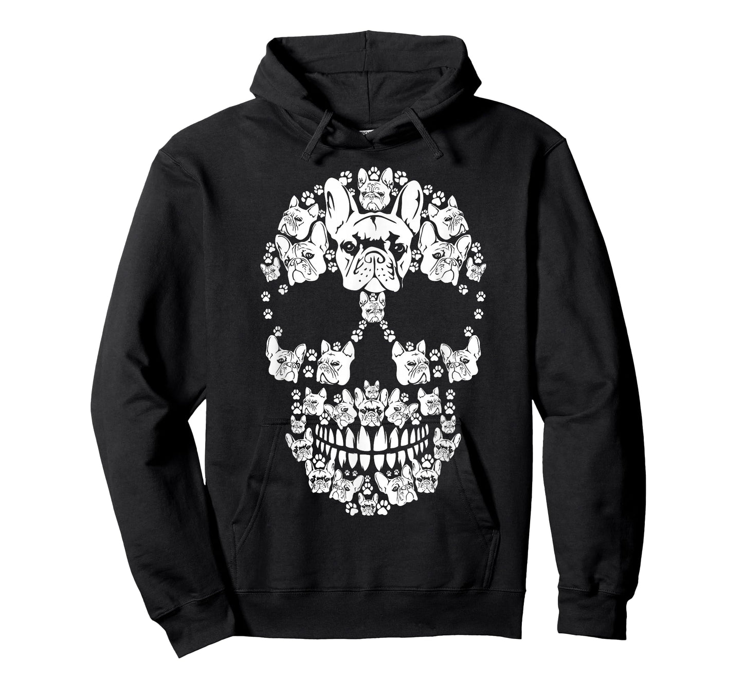 Skull French Bulldog Skeleton Halloween Costume Scary T-Shirt