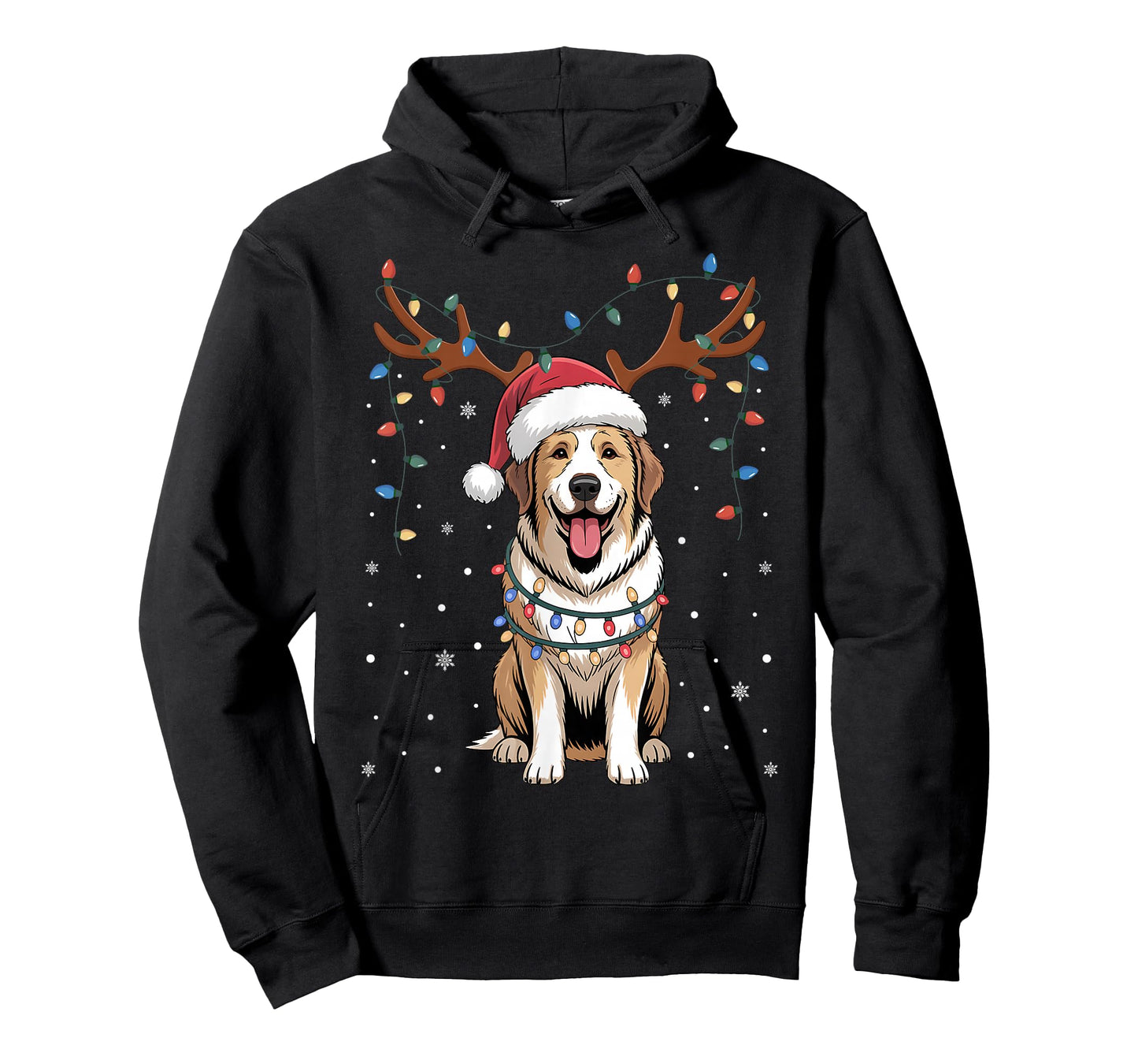 Christmas Great Pyrenees Dog Santa Reindeer Xmas Pet Dogs T-Shirt