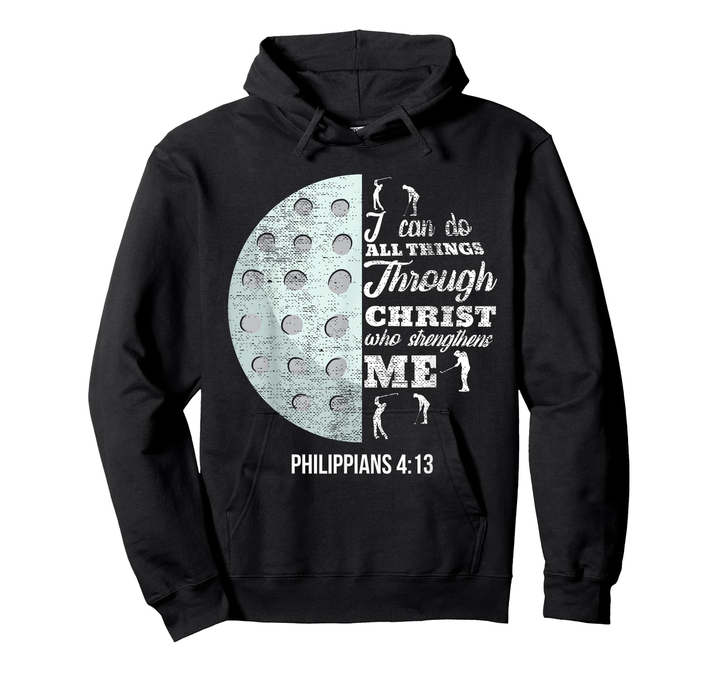 Christian Golf Philippians 4:13 Golfer Gifts Men Women Kids T-Shirt