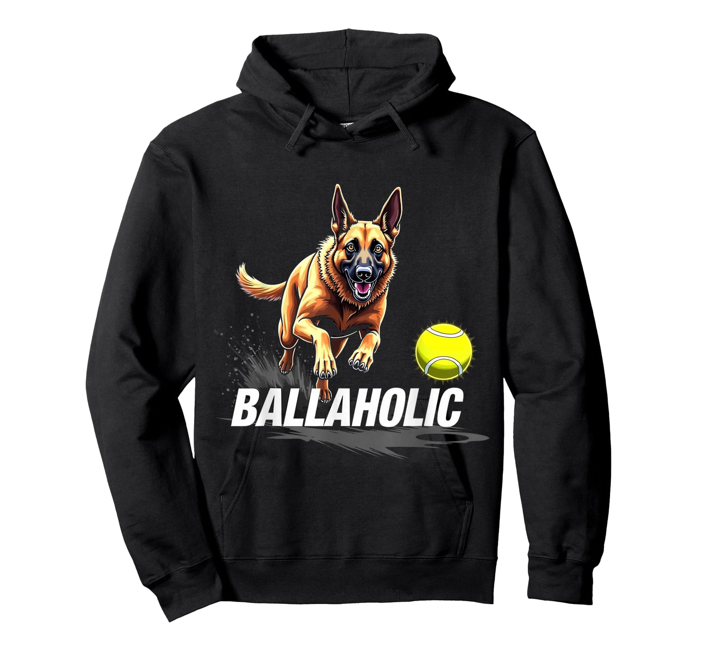 Funny Ballaholic Belgian Shepherd Dog Chasing Malinois Ball T-Shirt