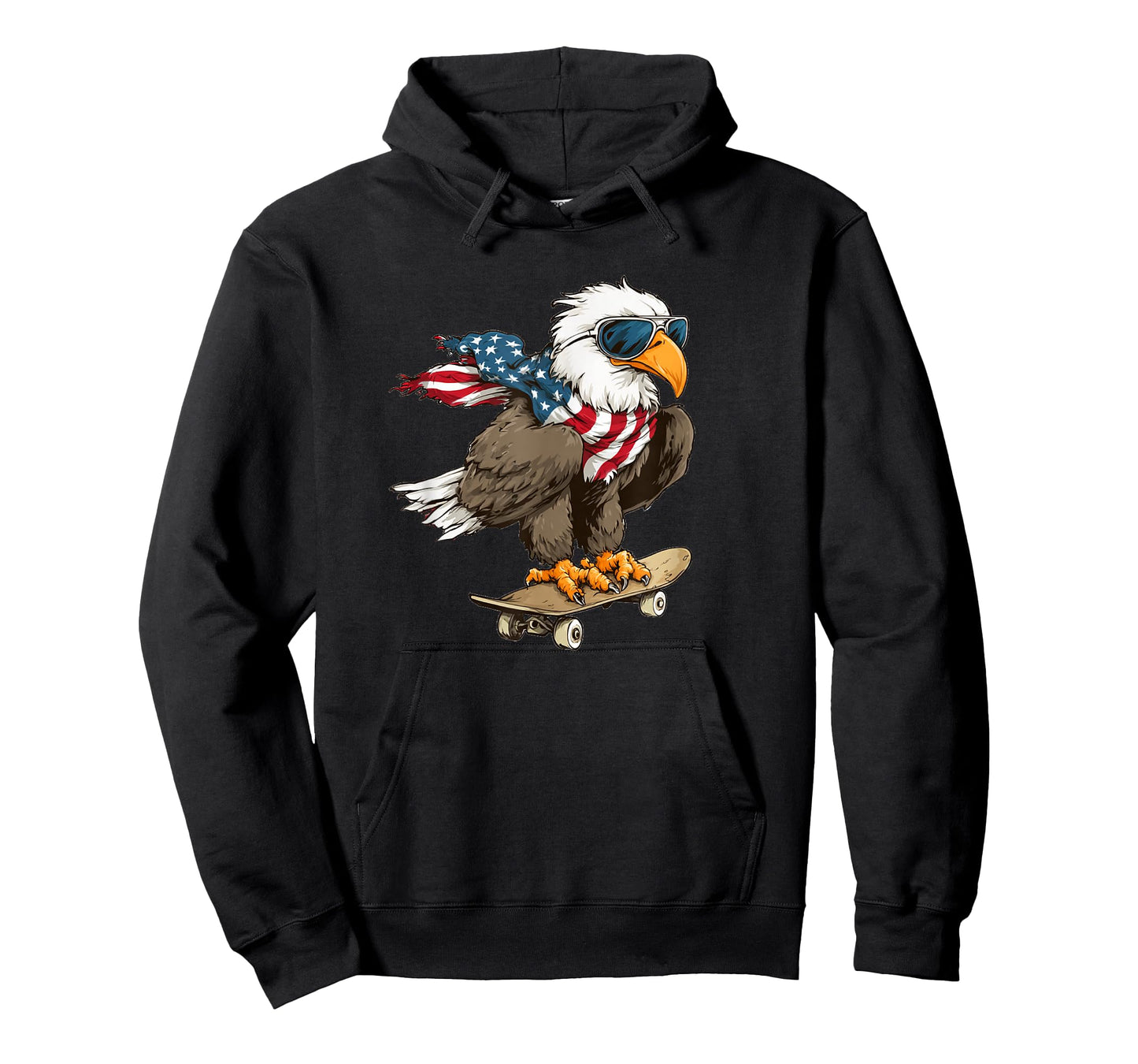 Cool Eagle with Bold Shades and Skateboard Costume T-Shirt