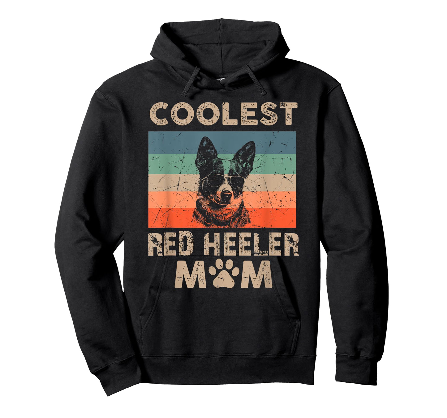 Coolest Dog Mom Mama Gifts for Women Funny Red Heeler Mom T-Shirt