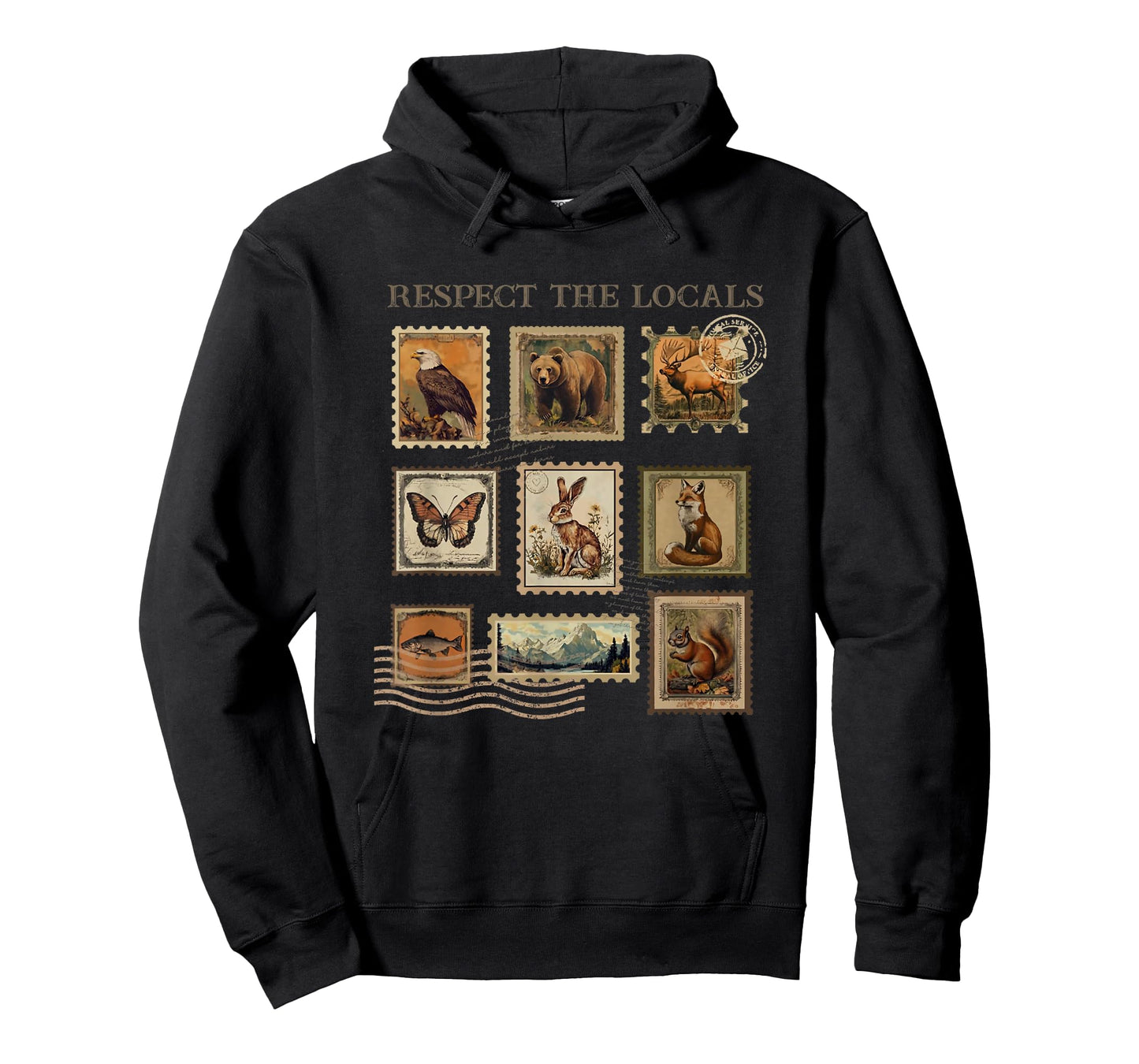 Respect The Locals Wildlife Nature Animal Lover T-Shirt