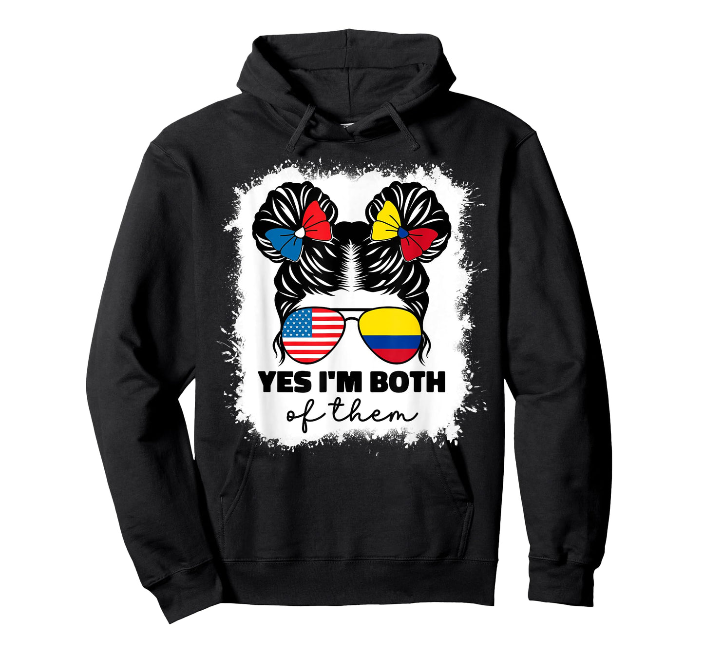 Half American And Colombian Usa Colombia Flag Kids Girls T-Shirt