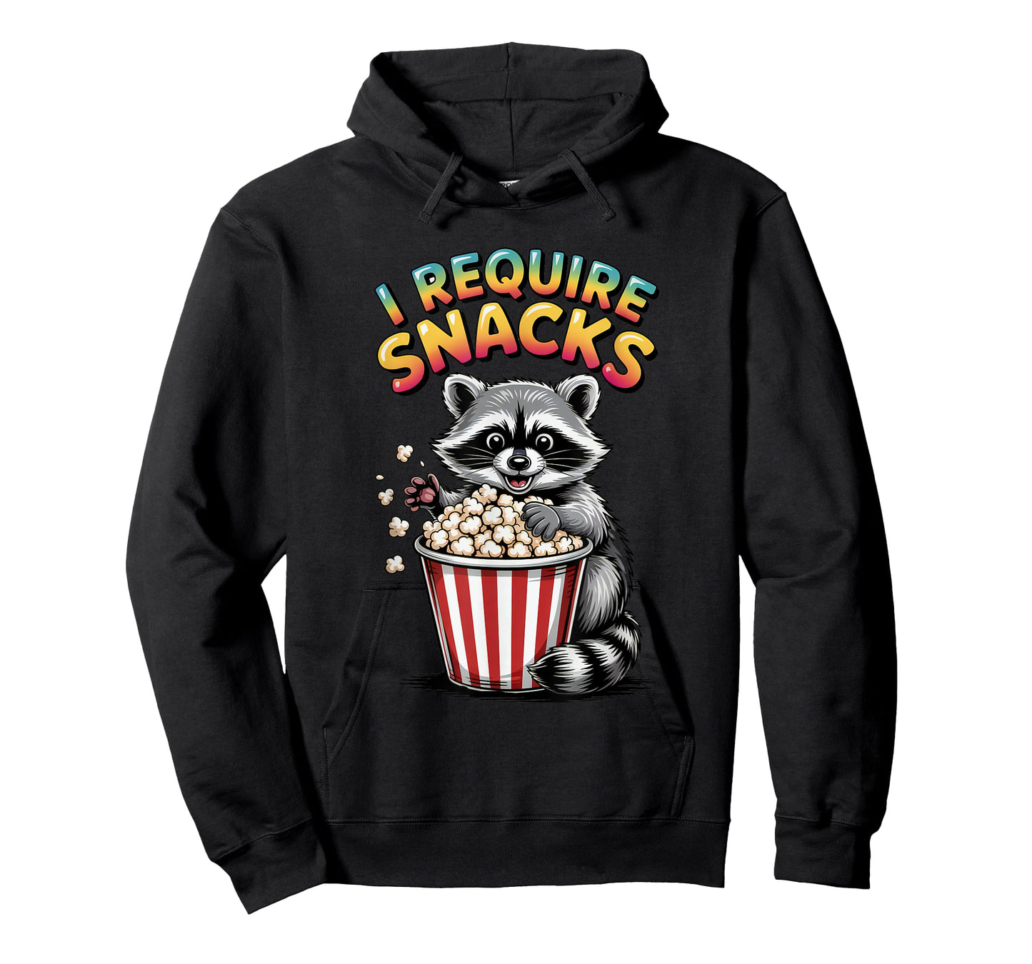 I Require Snacks Raccoon Shirt Funny Christmas Men Women T-Shirt