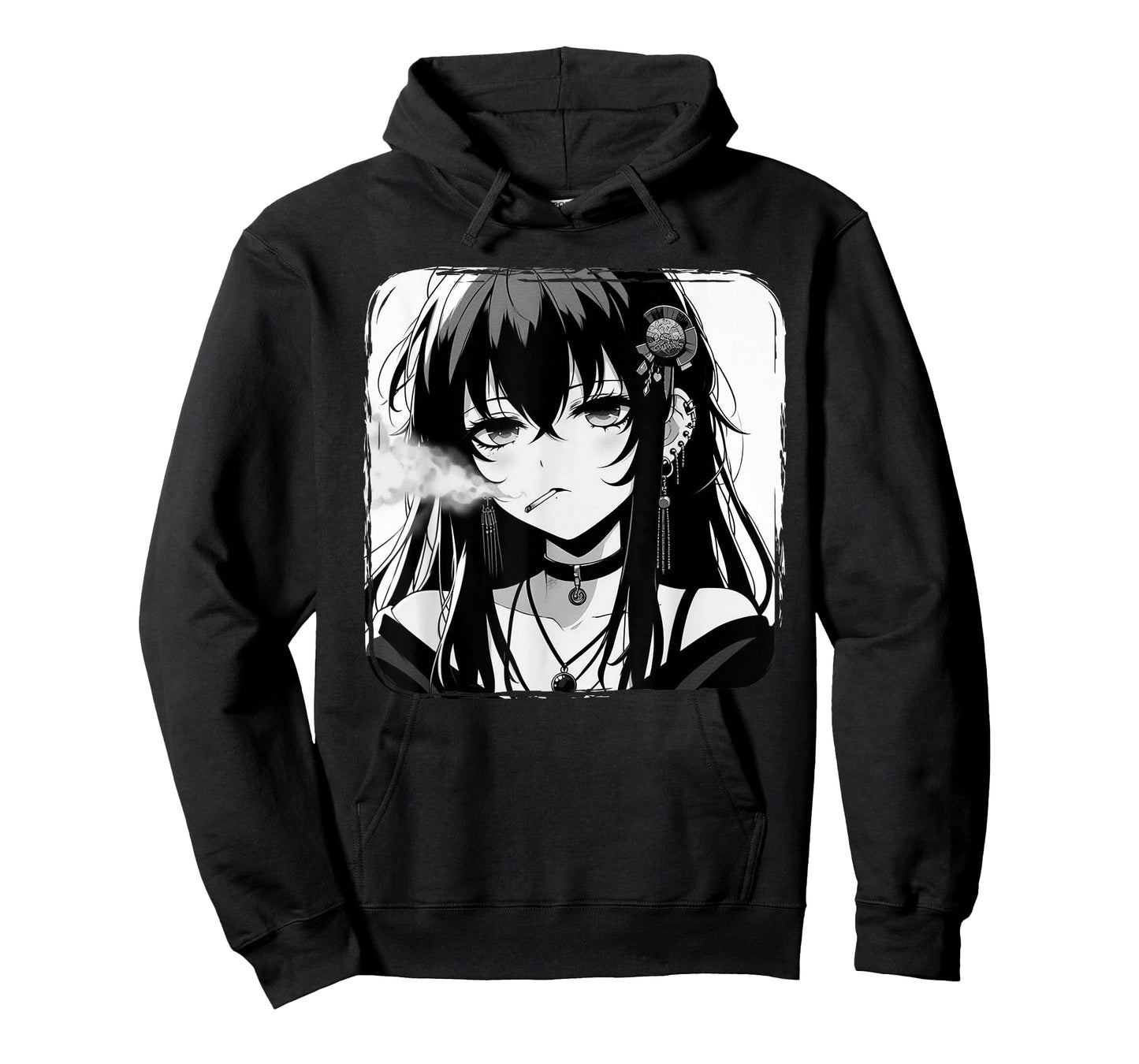 Anime Horror Girl Aesthetic Grunge Waifu Japanese Otaku T-Shirt