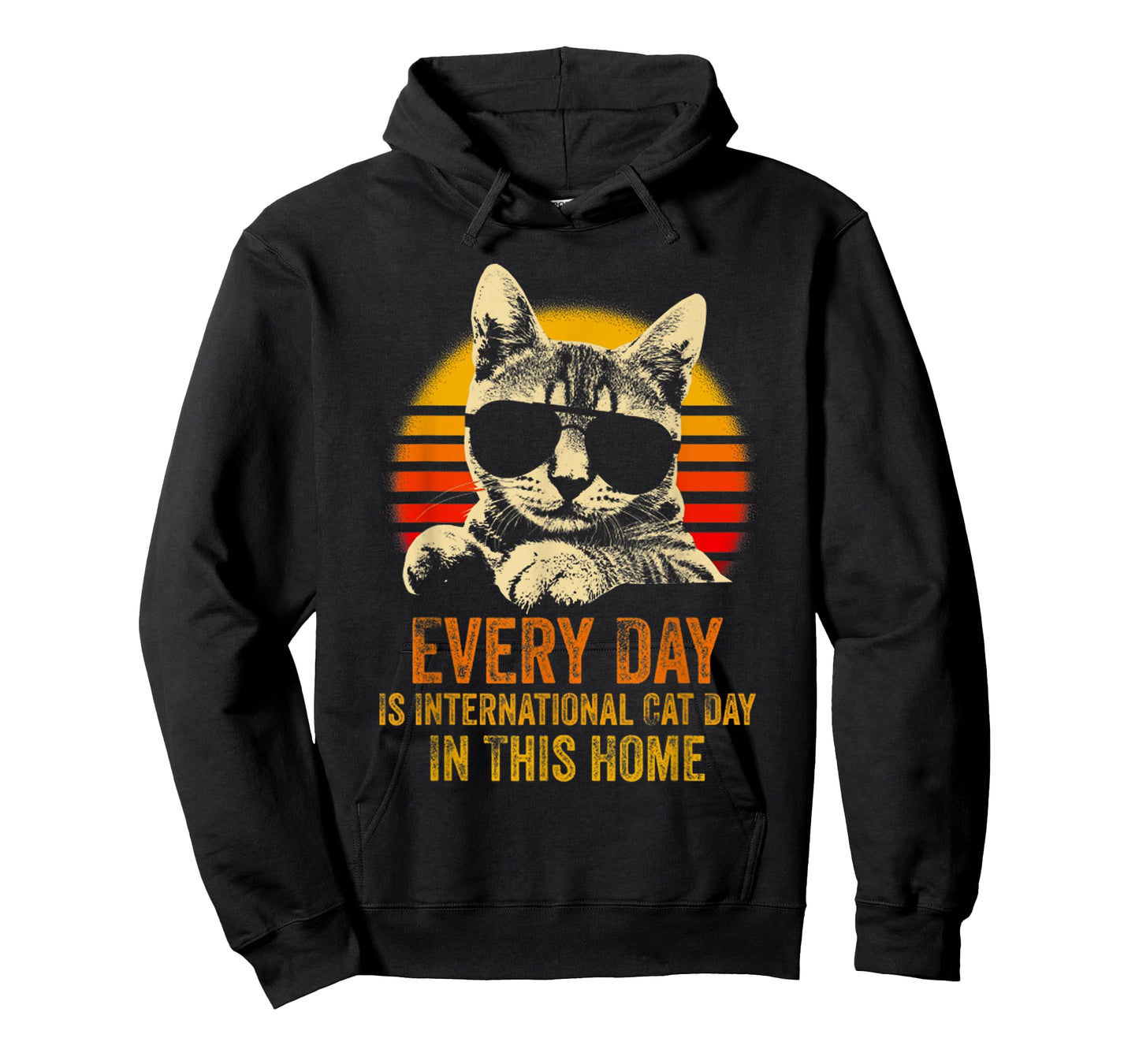 Every Day Is International Cat Day In This Home Meme Cat T-Shirt for Men Women