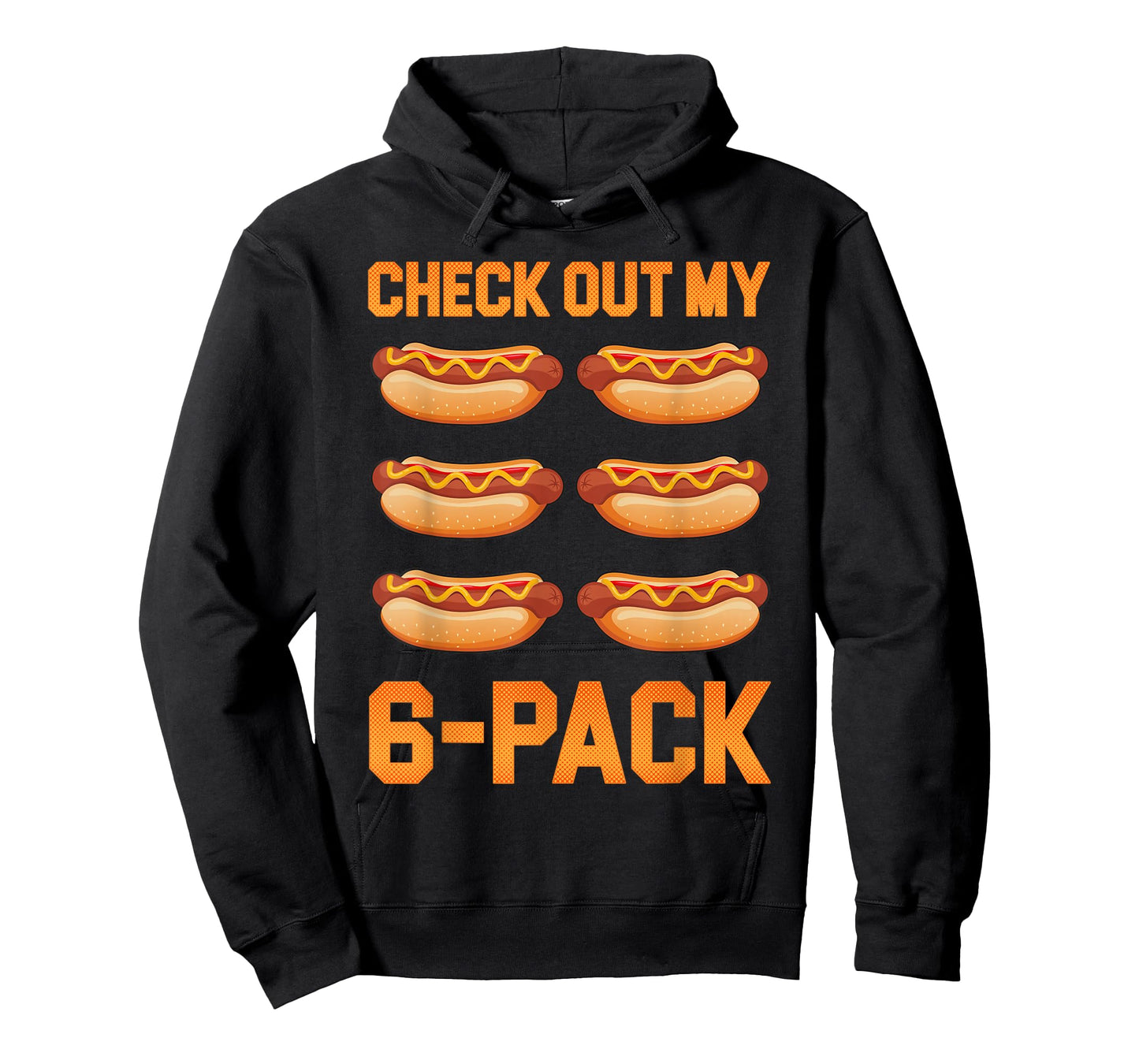 Check Out My 6 Pack Hot-Dog Sausage Food Hotdog Lover T-Shirt