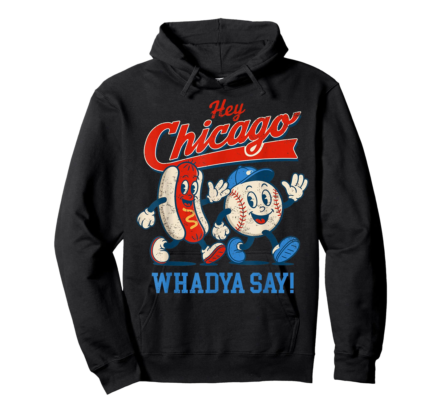 Hey Chicago Whadya Say Baseball and Hot Dog 4th of July Men T-Shirt