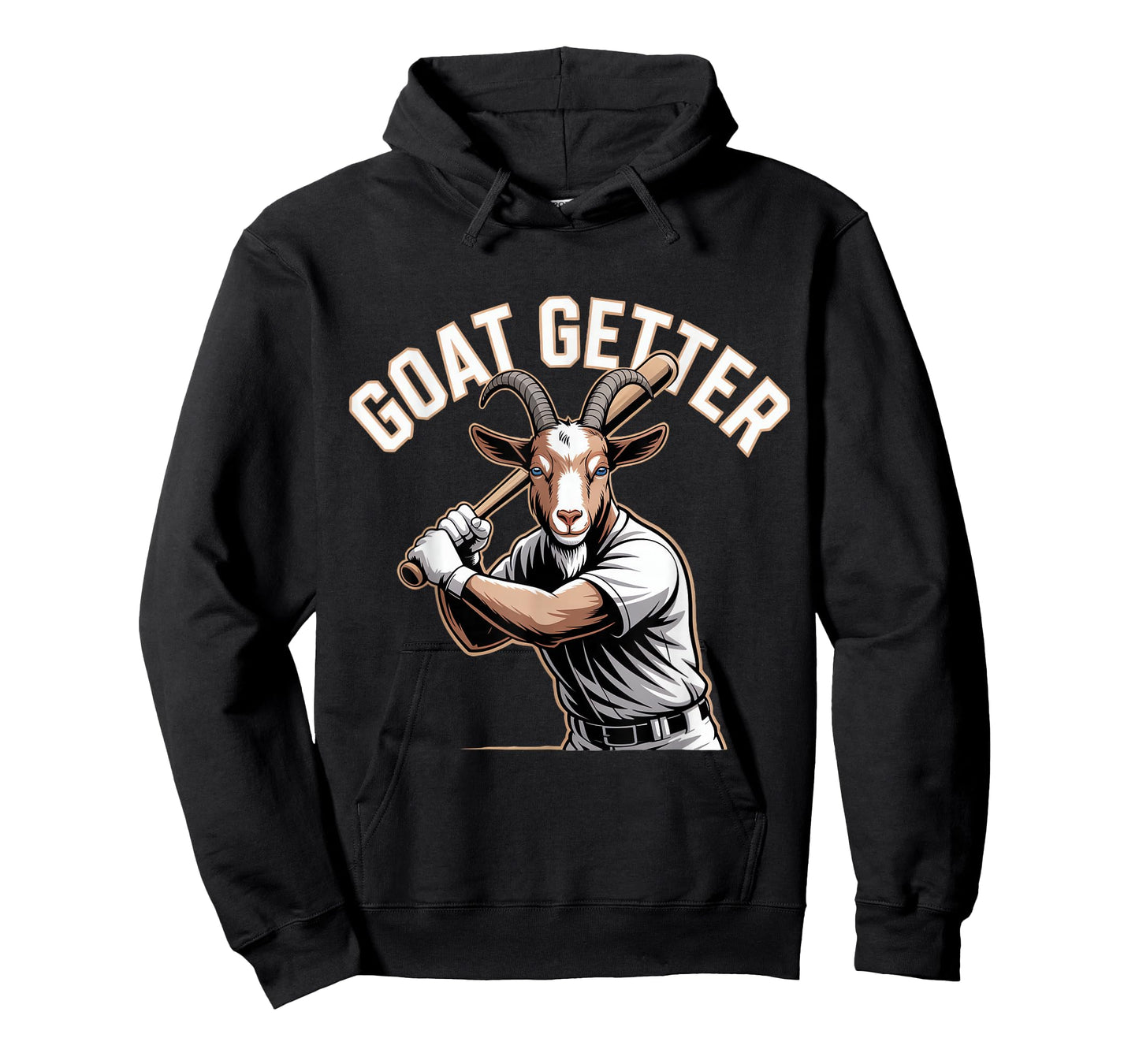 Goat Getter Baseball Slugger Pun Mascot Player T-Shirt