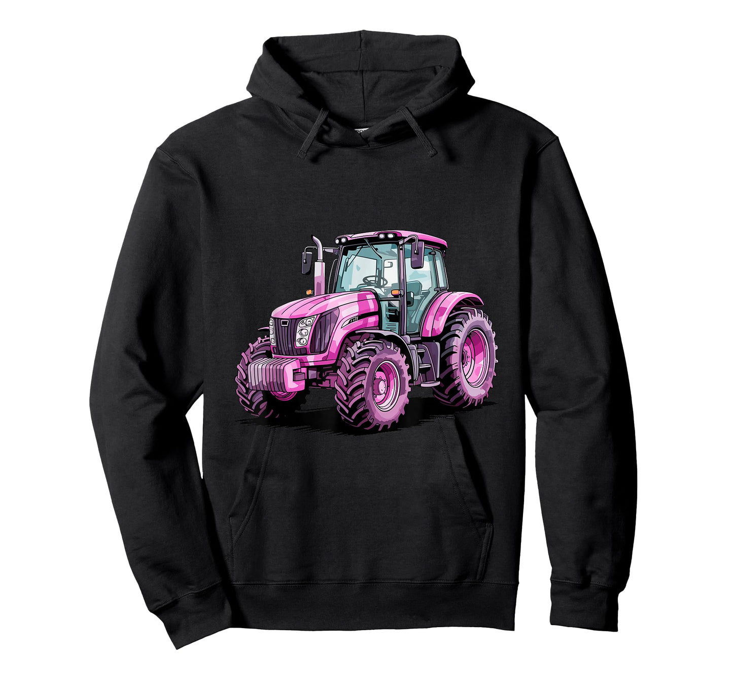 Watercolor Pink Tractor Farm Farmer Girl Women T-Shirt