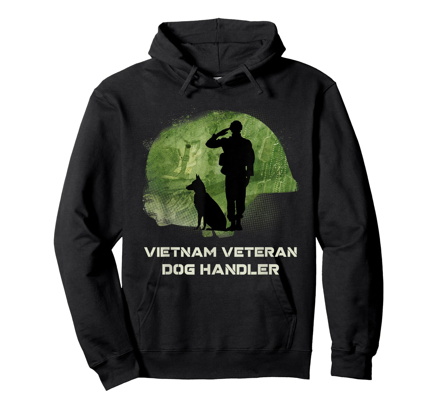Vietnam Veteran Dog Handler K9 Salute T-Shirt