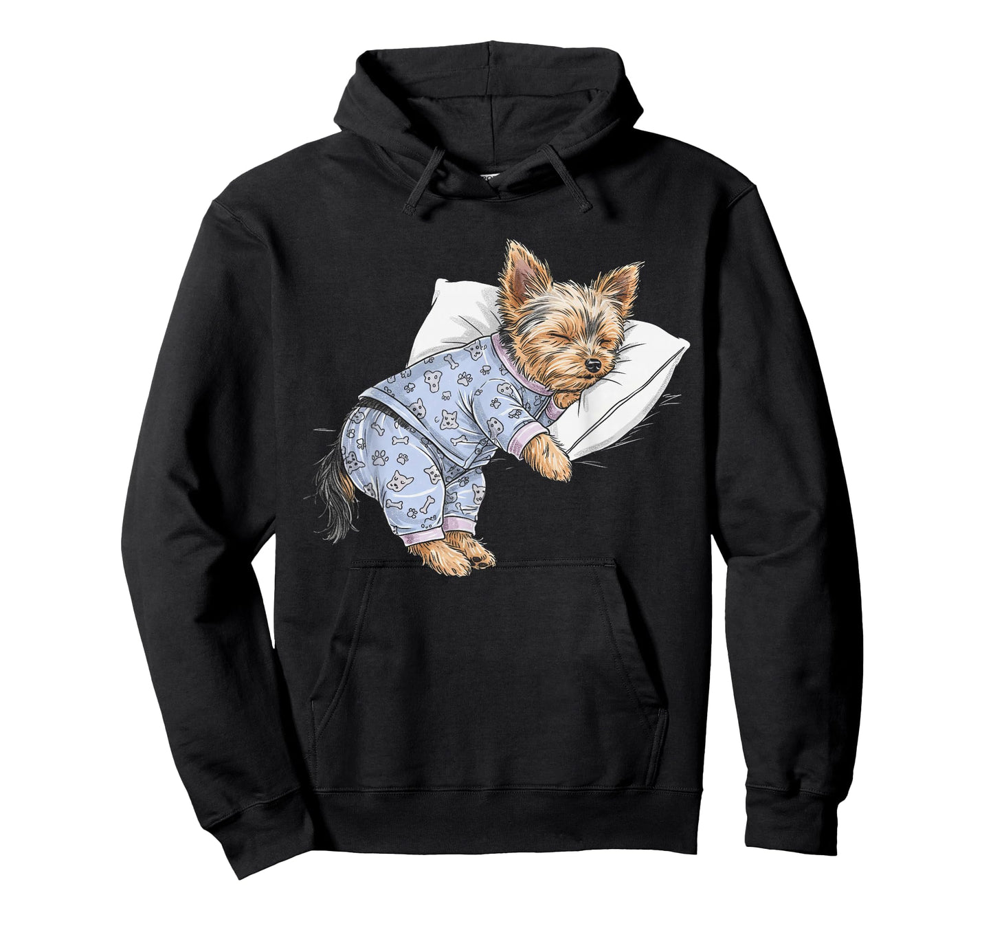 Funny Sleepy Yorkshire Terrier Pajama Men Women Kids Yorkie T-Shirt