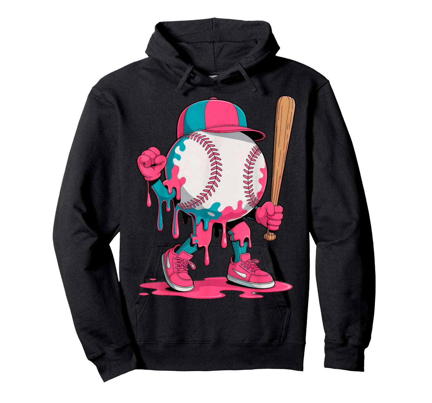 Baseball Drip for Boys Ice Cream Drip Baseball Boys Kids T-Shirt
