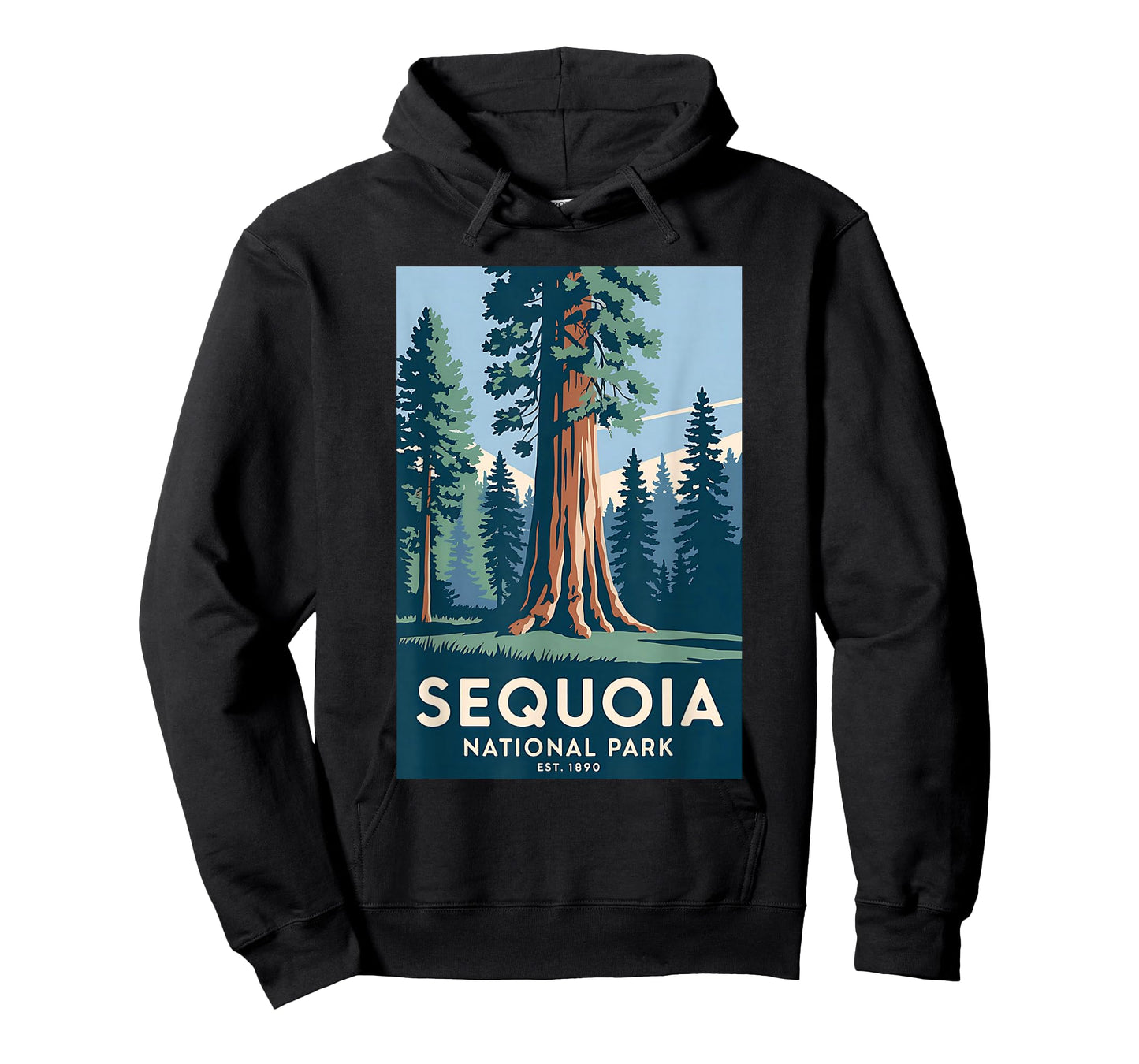 Sequoia National Park Vintage Camping Hiking Men Women Kids T-Shirt