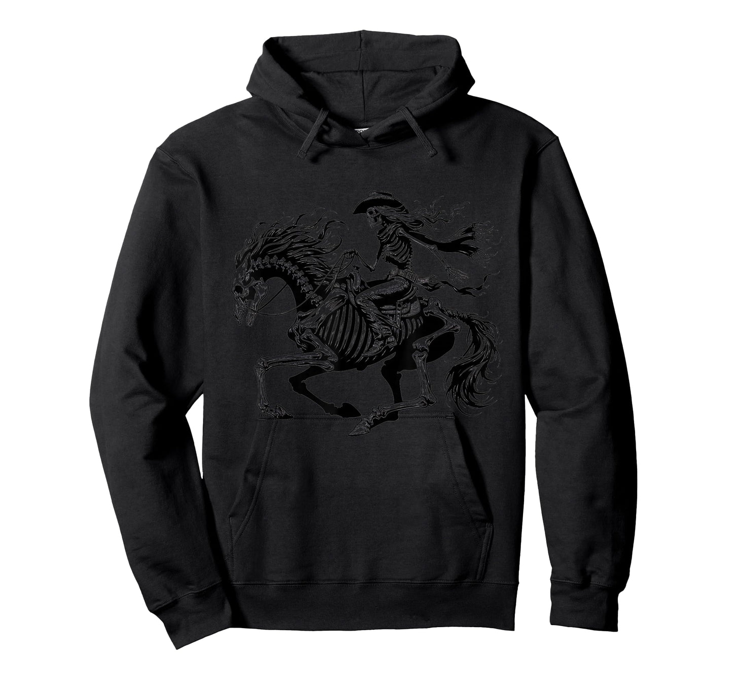 Rustic Skeleton Cowgirl Horse Rider Western Gothic Grunge T-Shirt