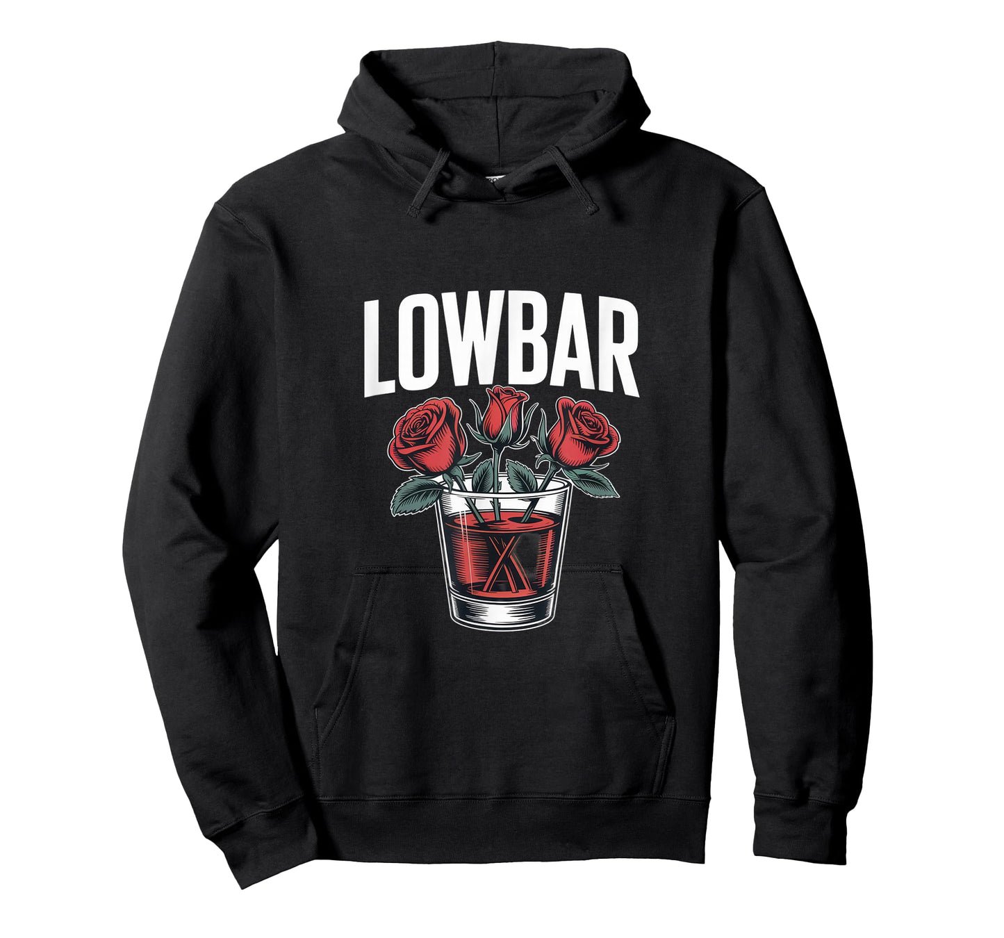 LOWBAR for Whiskey Lovers with Roses | Chill Vibes T-Shirt