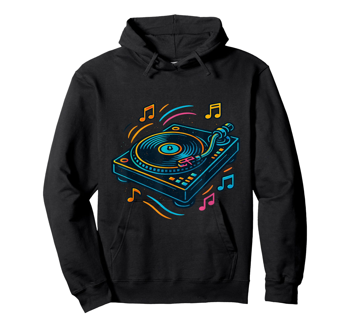 Turntable Music Vibe for DJs Music Lovers Nightlife Fun T-Shirt