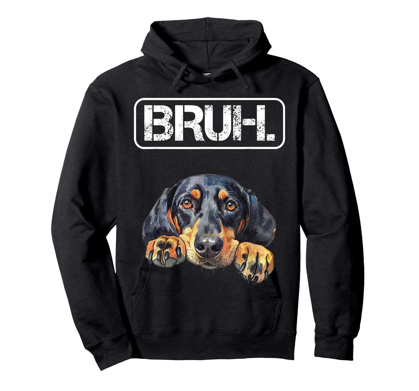 Black and Tan Coonhound Bruh Funny Dog Lover T-Shirt