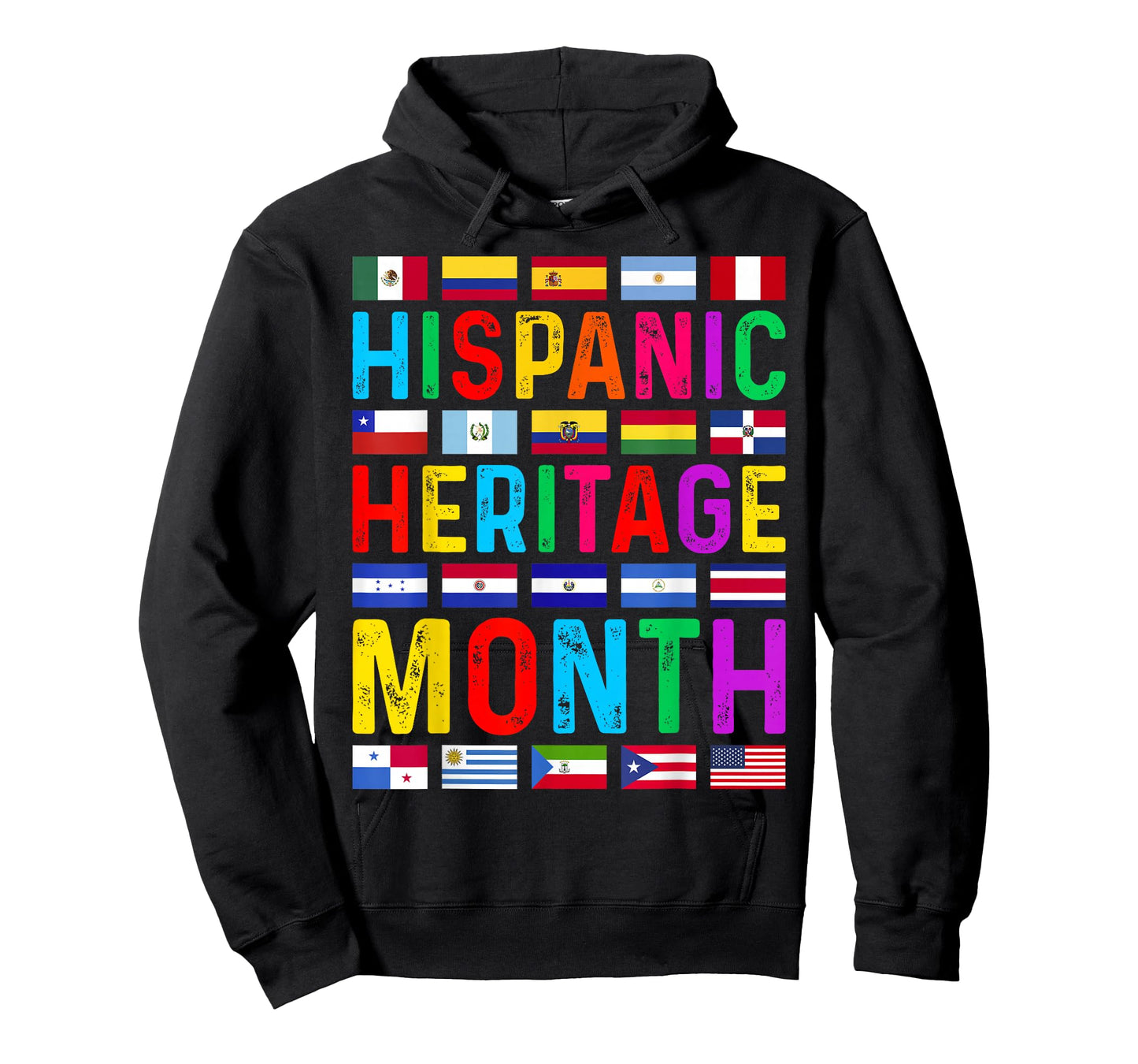 Hispanic Heritage Month National Latino Countries Flags T-Shirt