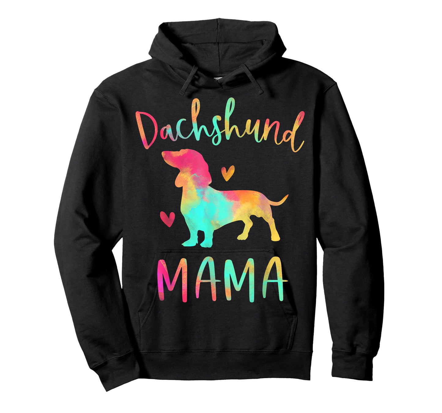 Dachshund Mama Colorful Doxie Gifts Dog Mom T-Shirt Small