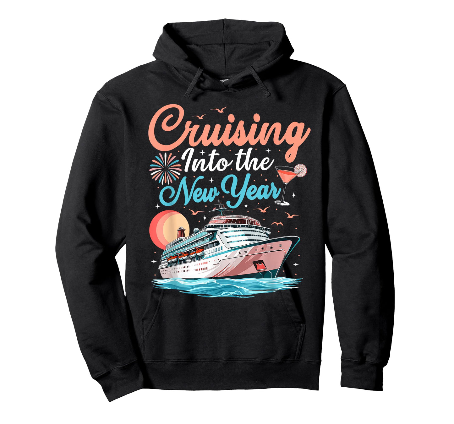 Cruising Into New Years Eve Party Countdown Happy New Year T-Shirt