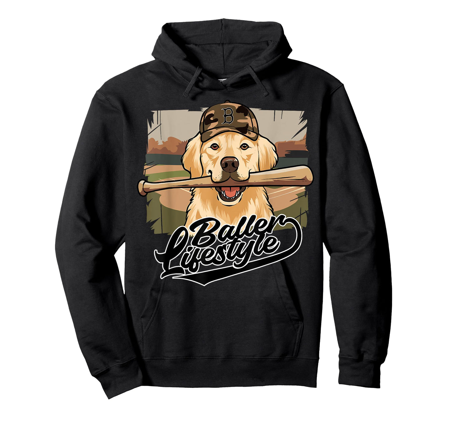 Golden Retrieve Dog Baseball Lifestyle Ice Cream Drip Boy T-Shirt