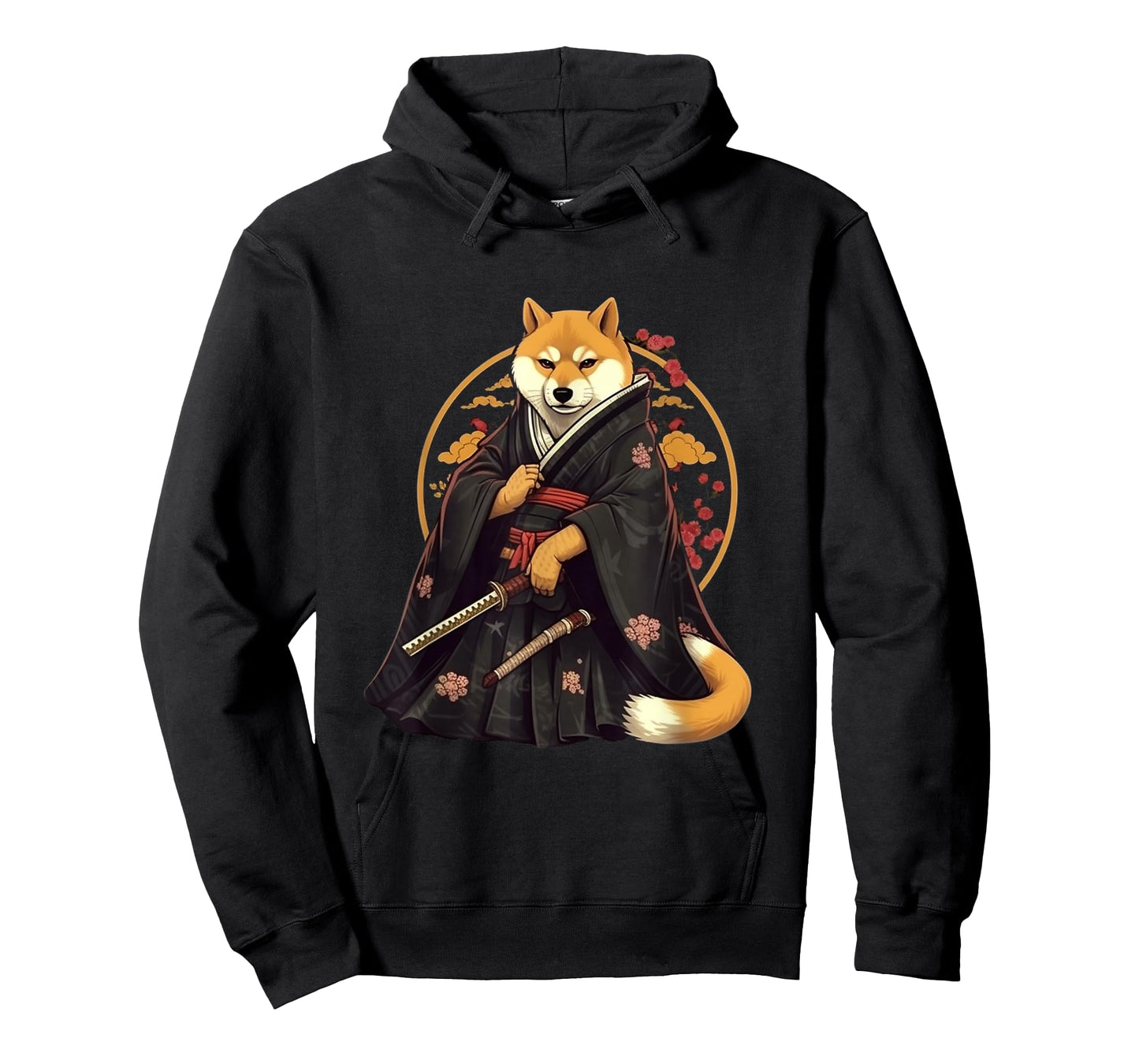 Japanese Shiba Inu Ukiyo-e Anime Katana Funny Japanese Art T-Shirt