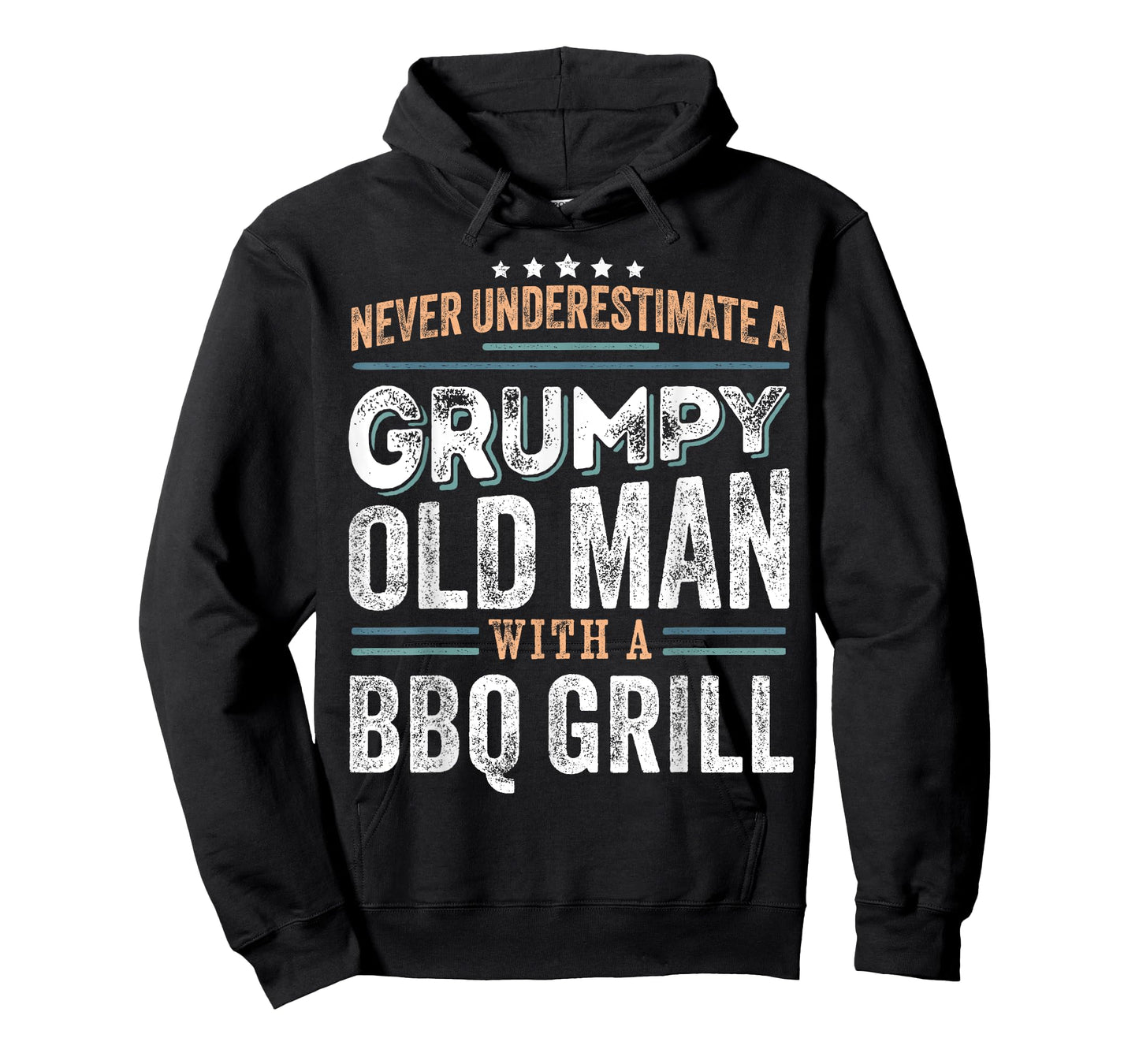 Grumpy Old Man with a Bbq grill Funny Dad Gifts T-Shirt