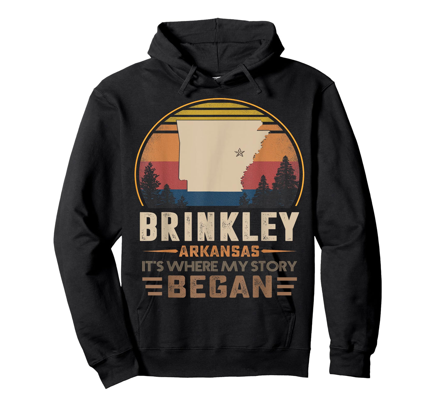 Vintage Brinkley Arkansas Hometown My Story Began T-Shirt