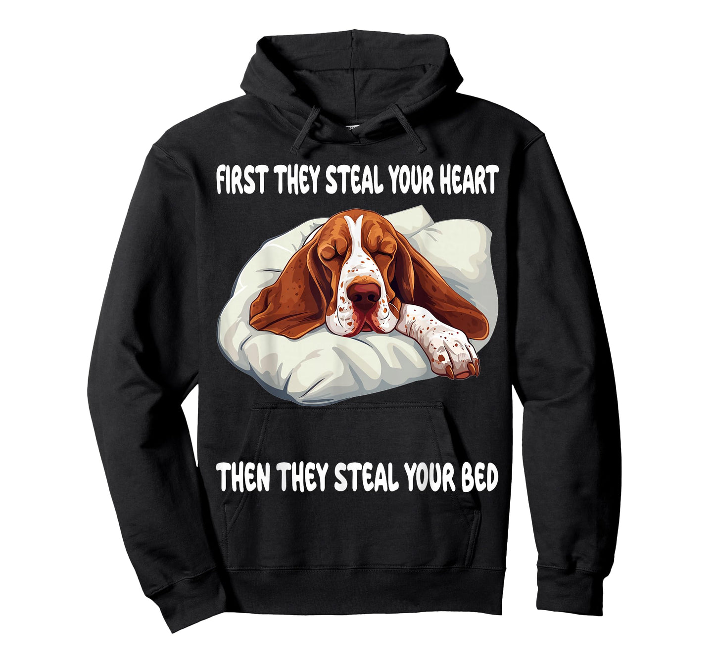 Basset Hound Sleeping Pajamas Nightgown T-Shirt